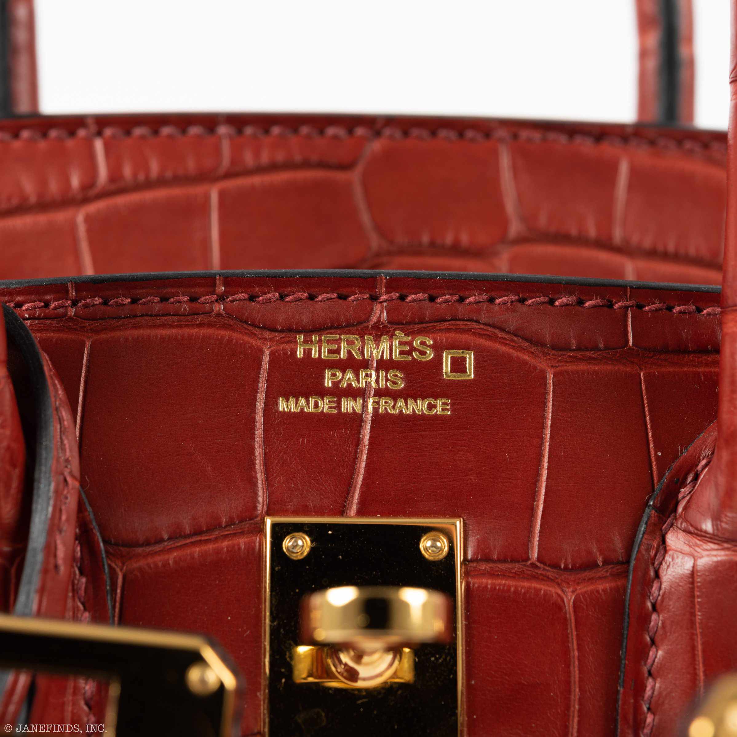 Hermès Birkin 25 HSS Rouge H Alligator - Orange Interior, Gold Hardware 2 Hermès Birkin 25 HSS Rouge H Alligator - Orange Interior, Gold Hardware - Image 2