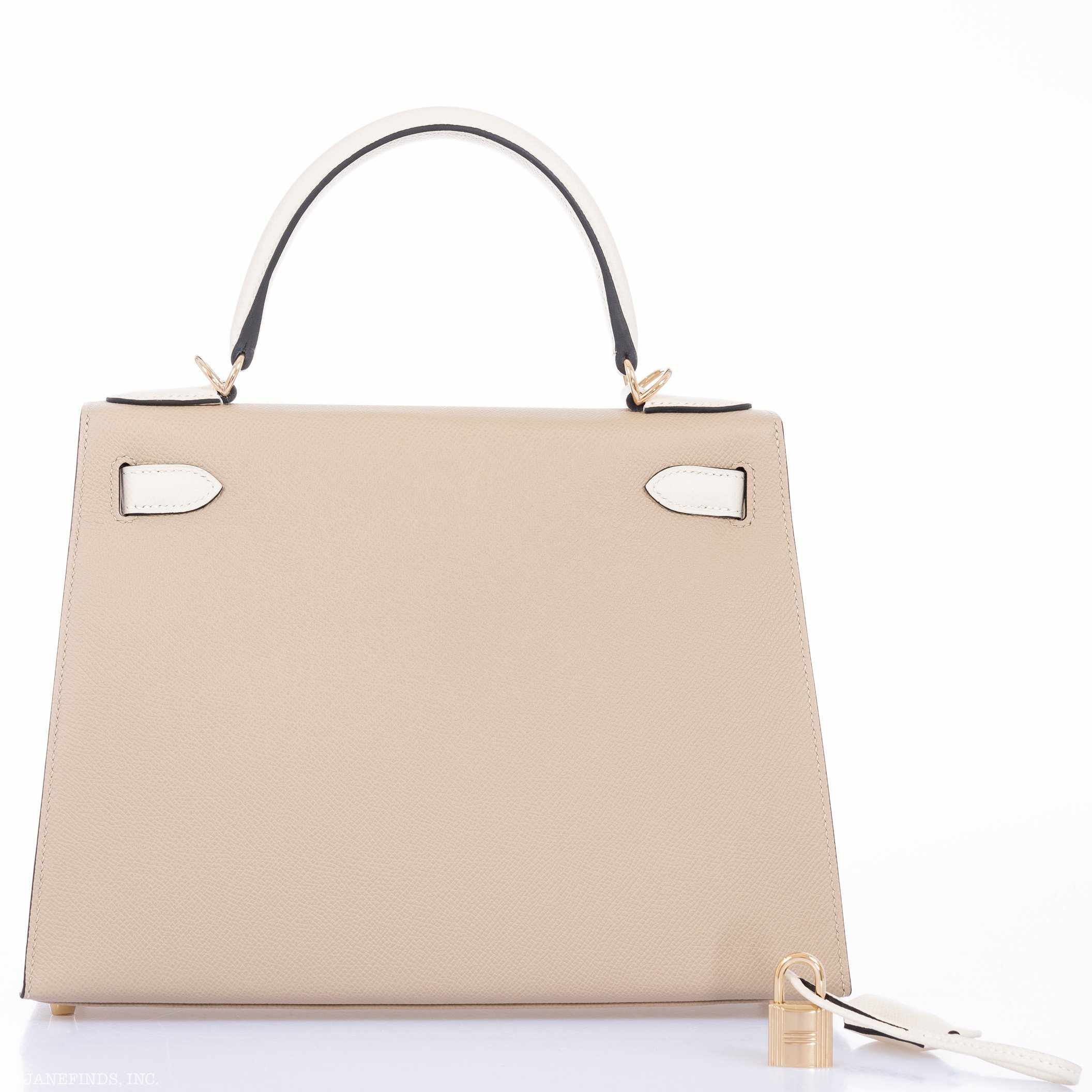 Hermès Kelly 28 Sellier HSS - Trench & Craie Epsom, Gold Hardware 4 Hermès Kelly 28 Sellier HSS - Trench & Craie Epsom, Gold Hardware - Image 4