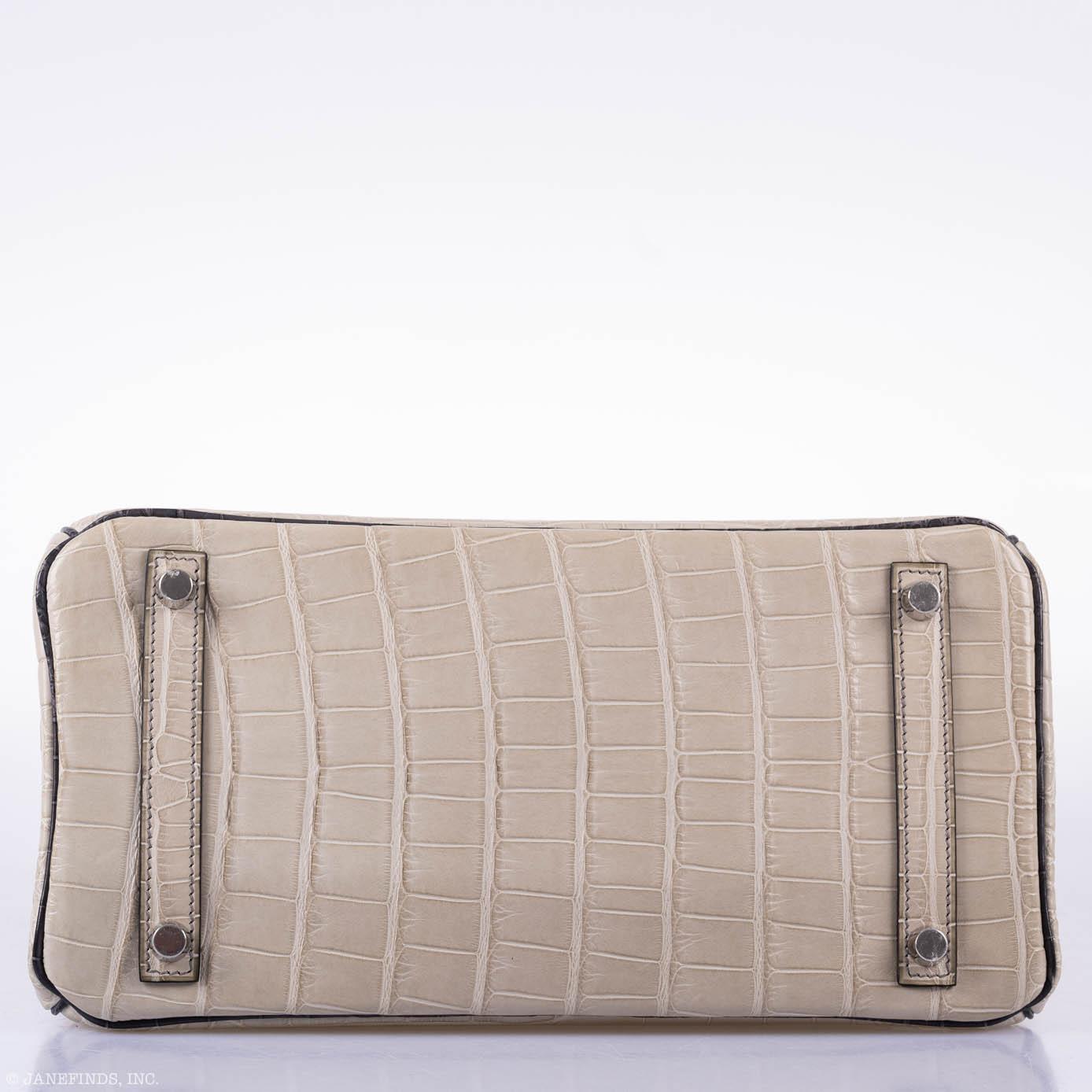 Hermès Birkin 30 HSS Beton & Graphite Alligator Bag - Brushed Palladium 5 Hermès Birkin 30 HSS Beton & Graphite Alligator Bag - Brushed Palladium - Image 5