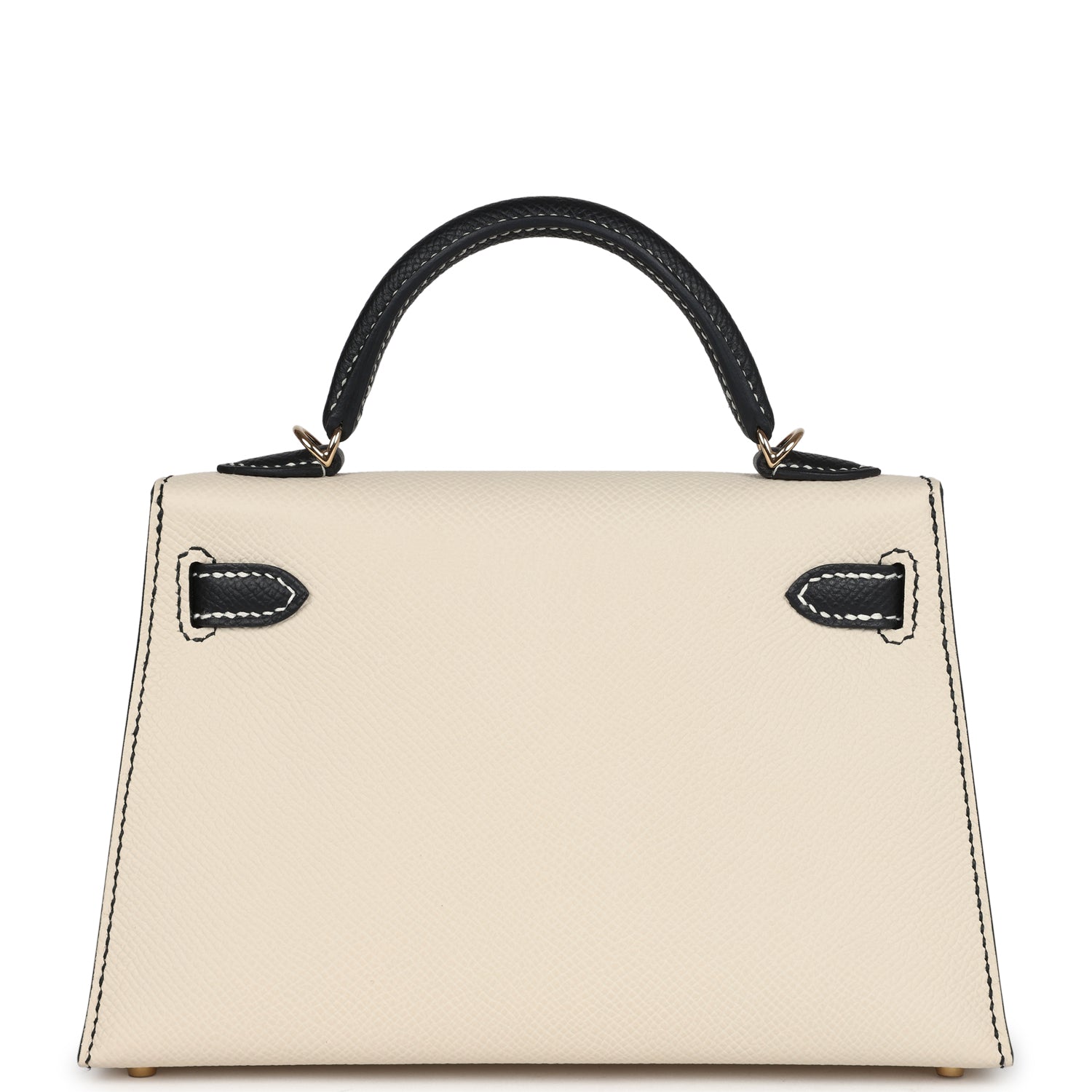 Hermès Special Order Kelly Sellier 20 - Craie & Black Epsom, Permabrass Hardware 6 Hermès Special Order Kelly Sellier 20 - Craie & Black Epsom, Permabrass Hardware - Image 6