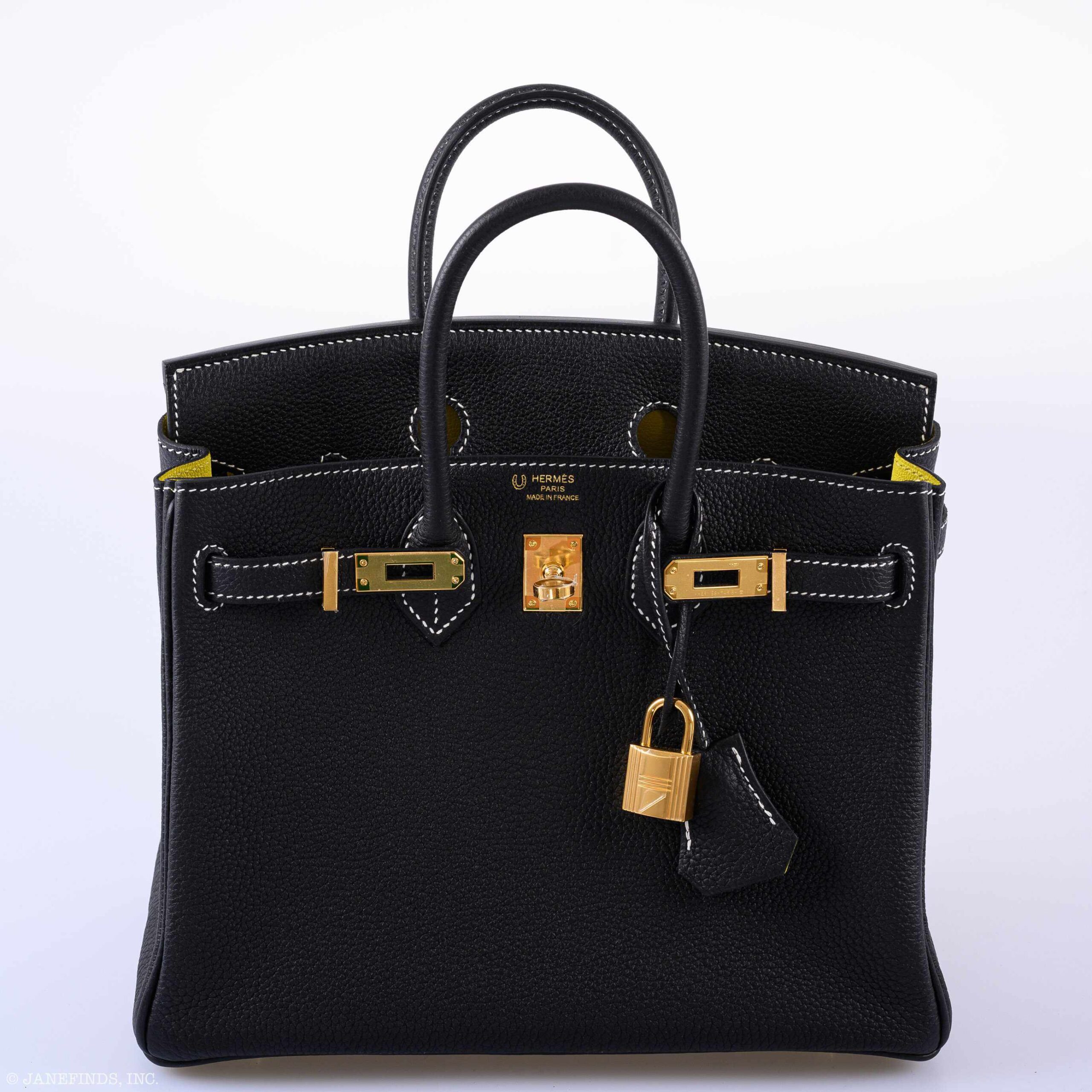 Hermès Birkin 25 HSS Black Togo & Lime Gold Hardware - Limited Edition 8 Hermès Birkin 25 HSS Black Togo & Lime Gold Hardware - Limited Edition - Image 8