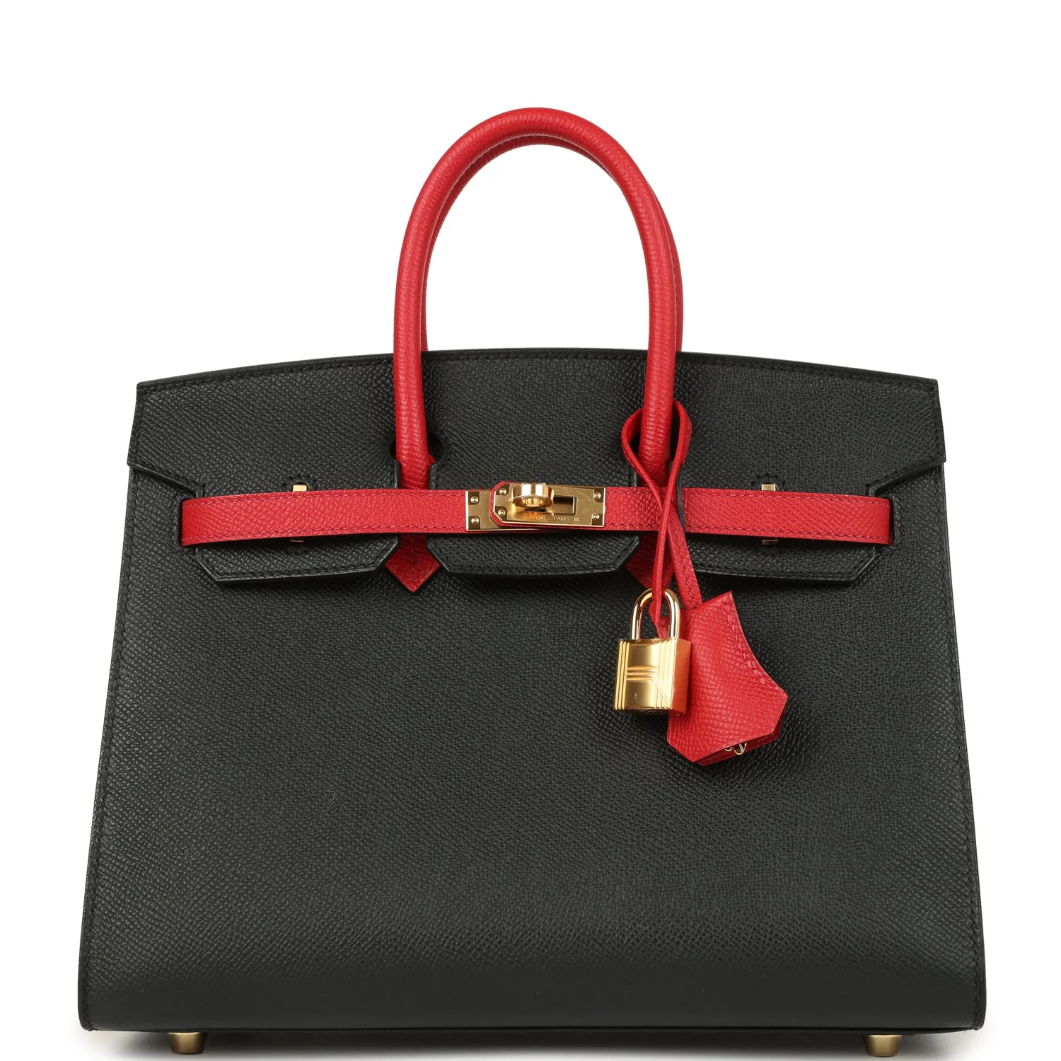 Hermès HSS Birkin Sellier 25 Black/Rouge Epsom Gold Hardware 1 Hermès HSS Birkin Sellier 25 Black/Rouge Epsom Gold Hardware