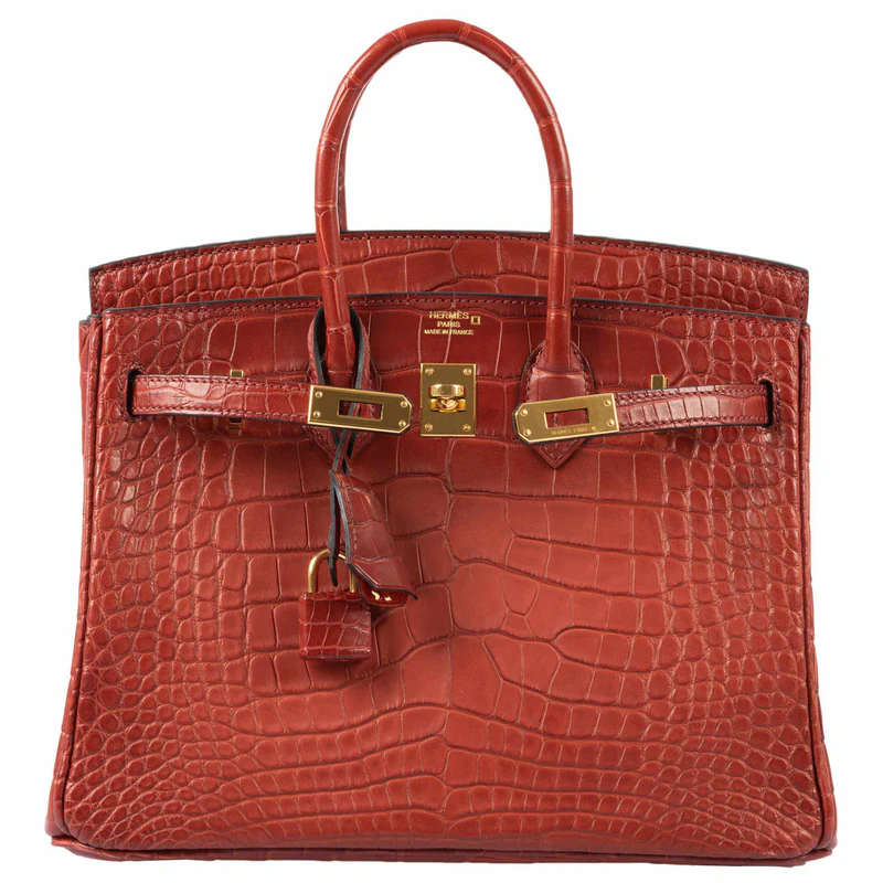 Hermès Birkin 25 HSS Rouge H Alligator - Orange Interior, Gold Hardware 1 Hermes-Birkin-25-HSS-Rouge-H-Alligator-Orange-Interior-Gold-Hardware
