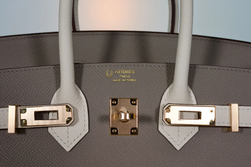 Hermès Birkin 25 Sellier HSS Bi-Color in Gris Asphalte/Nata Epsom - Rose Gold 2 Hermès Birkin 25 Sellier HSS Bi-Color in Gris Asphalte/Nata Epsom - Rose Gold - Image 2