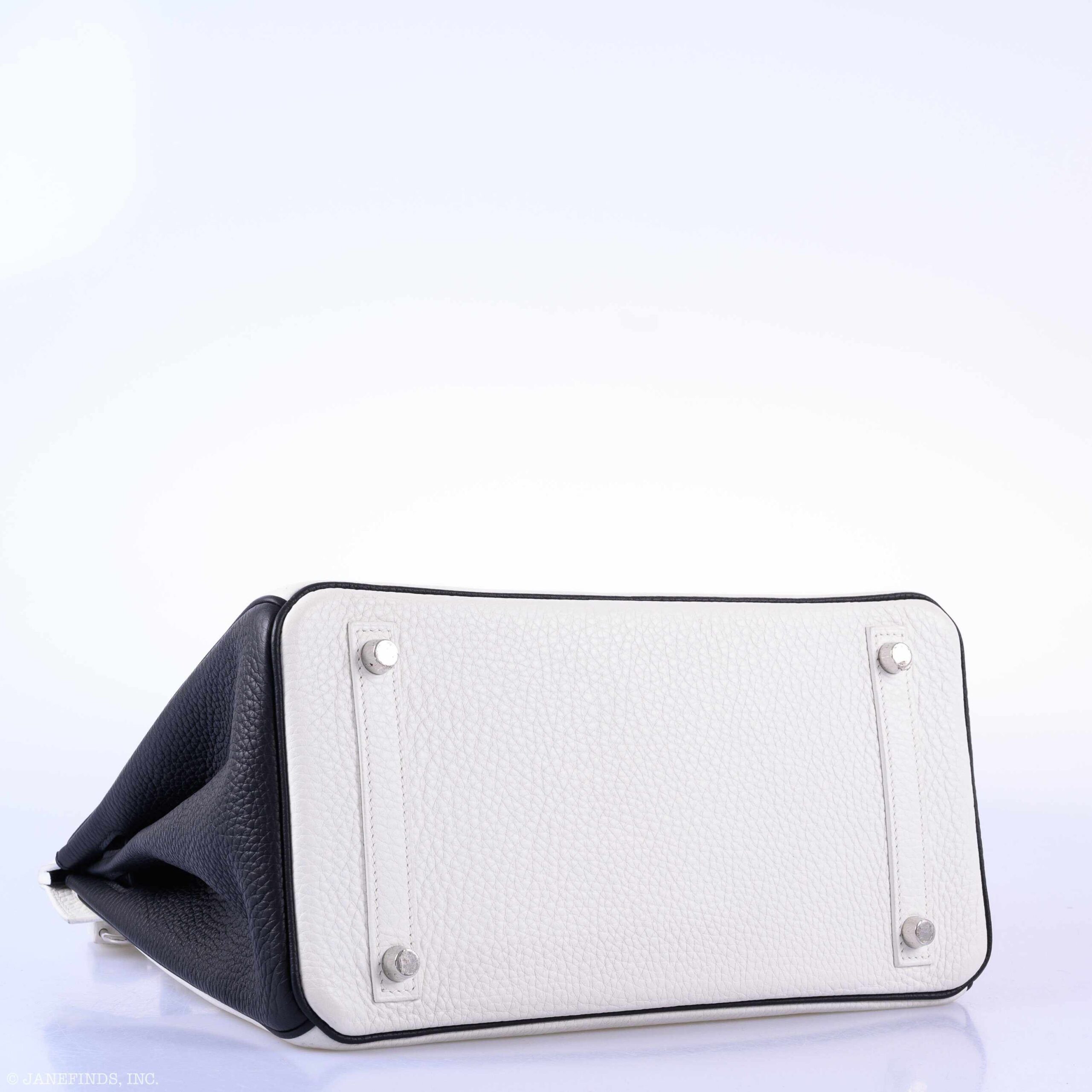 Hermès Birkin 30 Bi-Color Togo Bag - Black & White 5 Hermès Birkin 30 Bi-Color Togo Bag - Black & White - Image 5