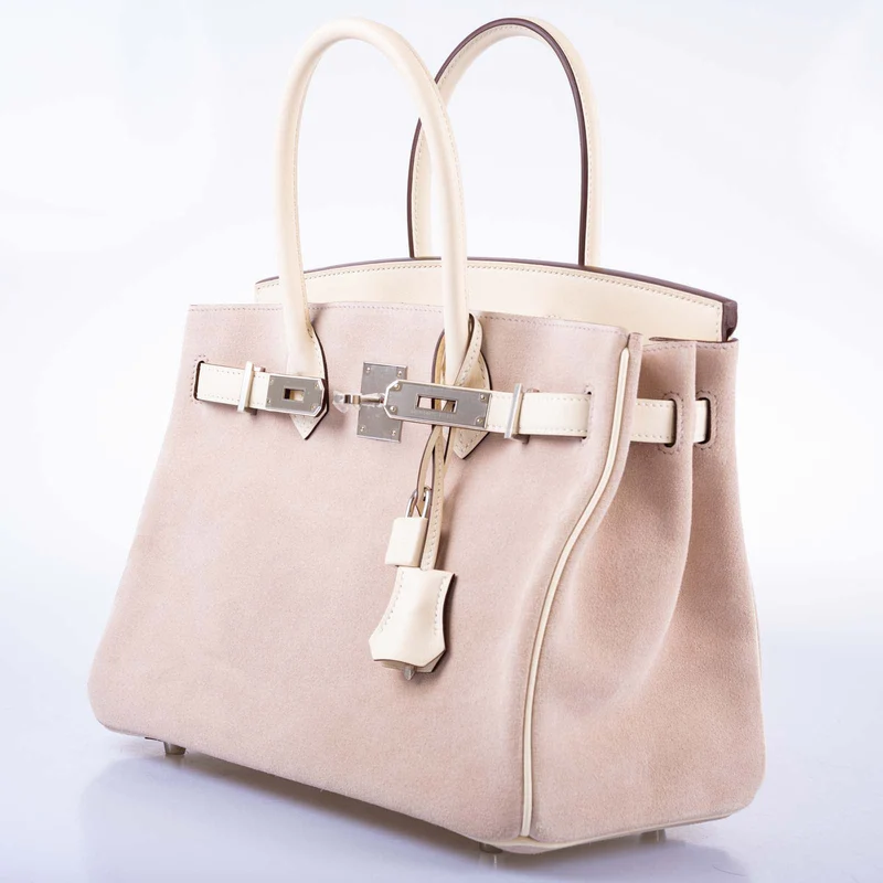 Hermès Birkin 30 in Glycine Grizzly and Nata Swift with Palladium Hardware 3 Hermès Birkin 30 in Glycine Grizzly and Nata Swift with Palladium Hardware - Image 3