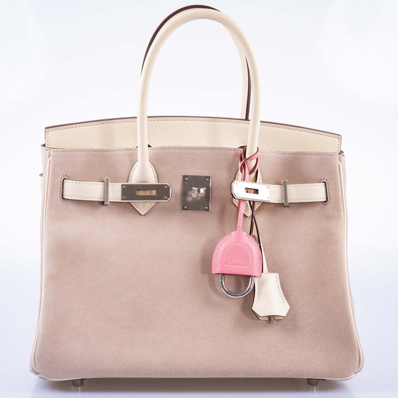 Hermès Birkin 30 in Glycine Grizzly and Nata Swift with Palladium Hardware 2 Hermès Birkin 30 in Glycine Grizzly and Nata Swift with Palladium Hardware - Image 2