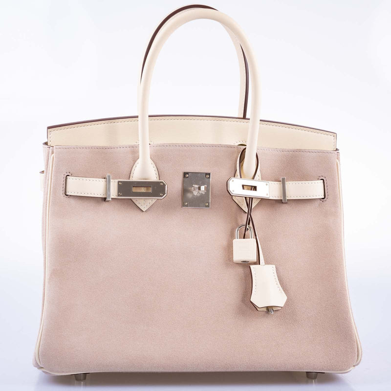 Hermès Birkin 30 in Glycine Grizzly and Nata Swift with Palladium Hardware 5 Hermès Birkin 30 in Glycine Grizzly and Nata Swift with Palladium Hardware - Image 5