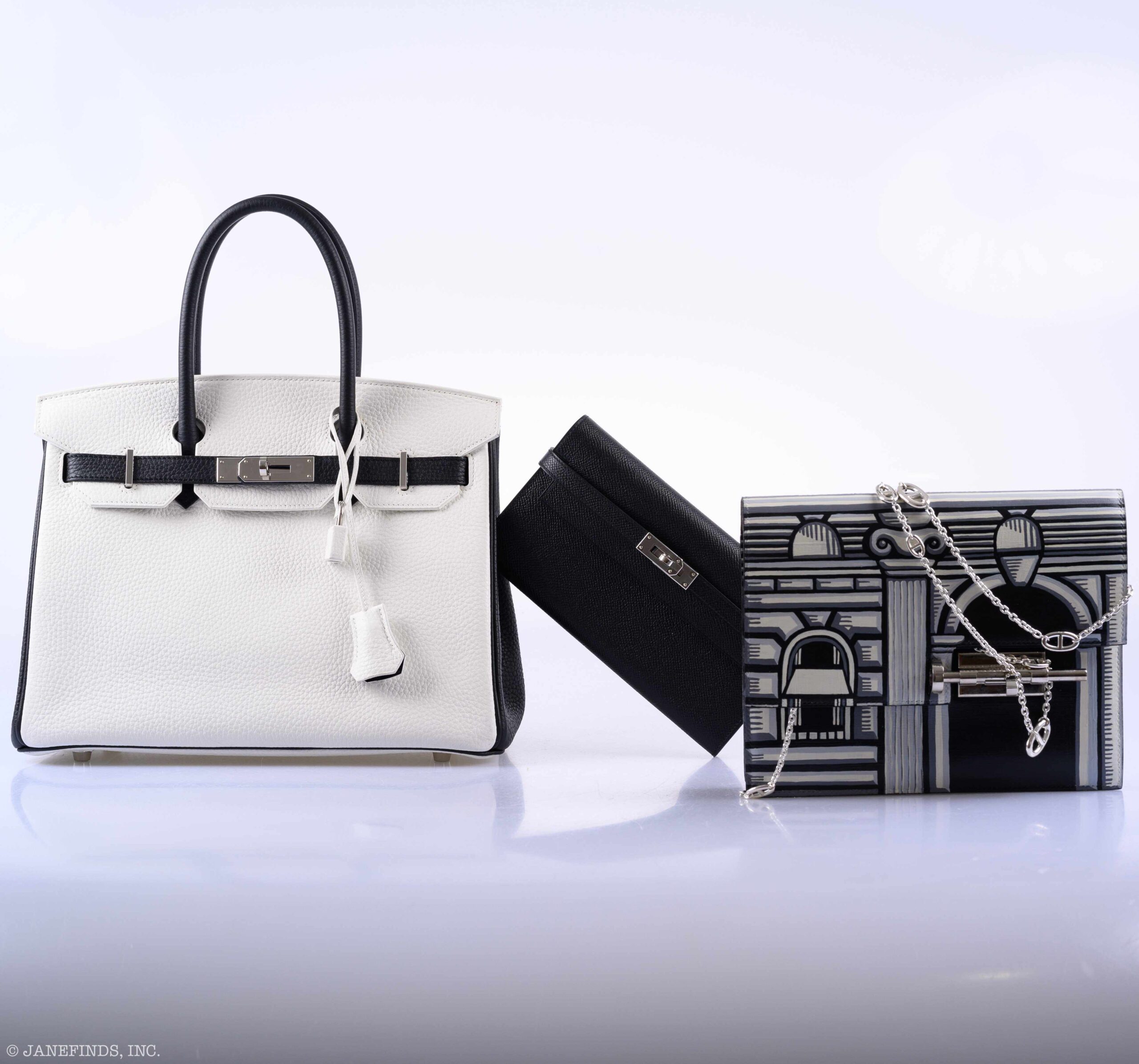 Hermès Birkin 30 HSS Black & White Togo Classic Elegance 8 Hermès Birkin 30 HSS Black & White Togo Classic Elegance - Image 8