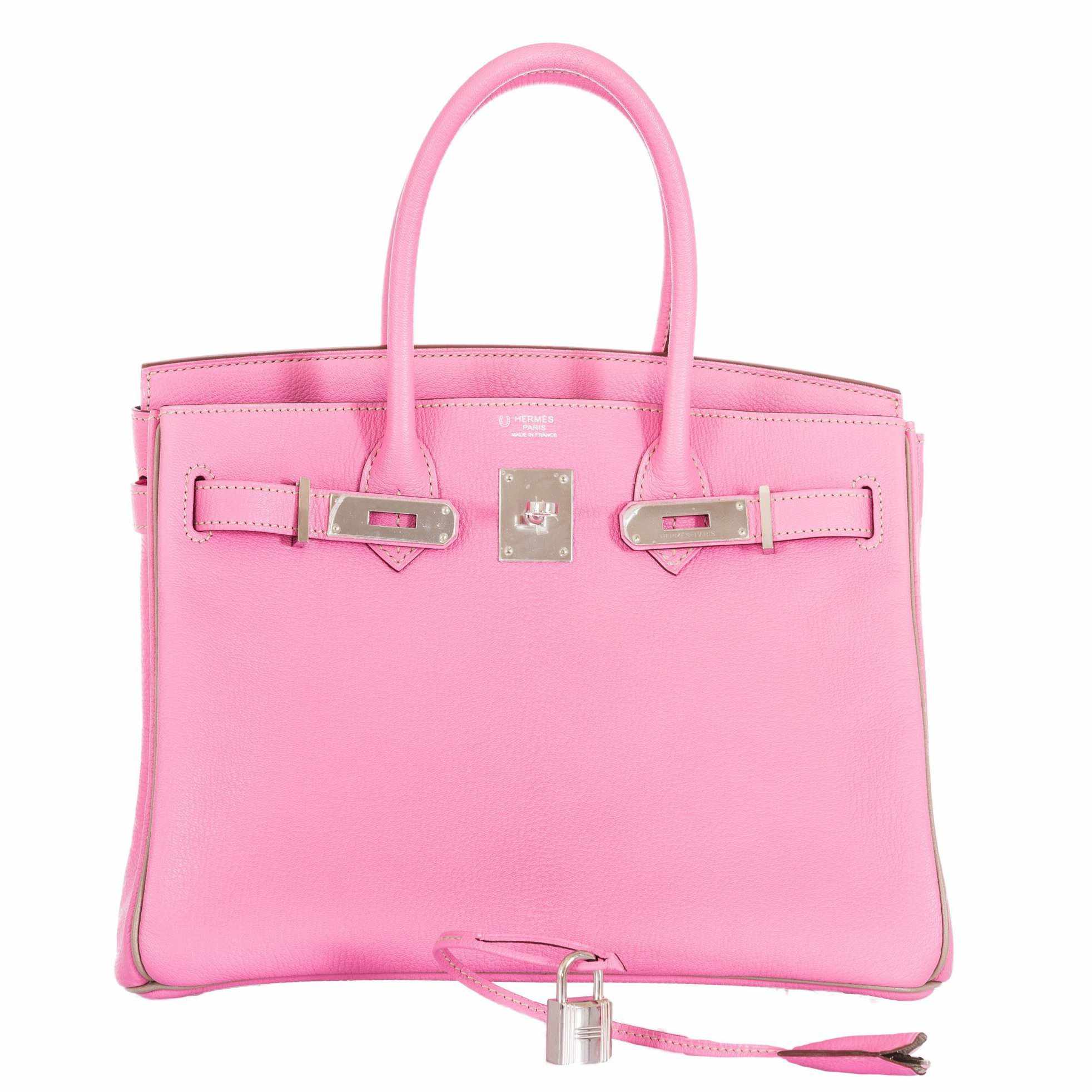 Hermès Birkin 30 HSS Bubblegum Pink & Gris Tourterelle with Palladium Hardware 8 Hermès Birkin 30 HSS Bubblegum Pink & Gris Tourterelle with Palladium Hardware - Image 8