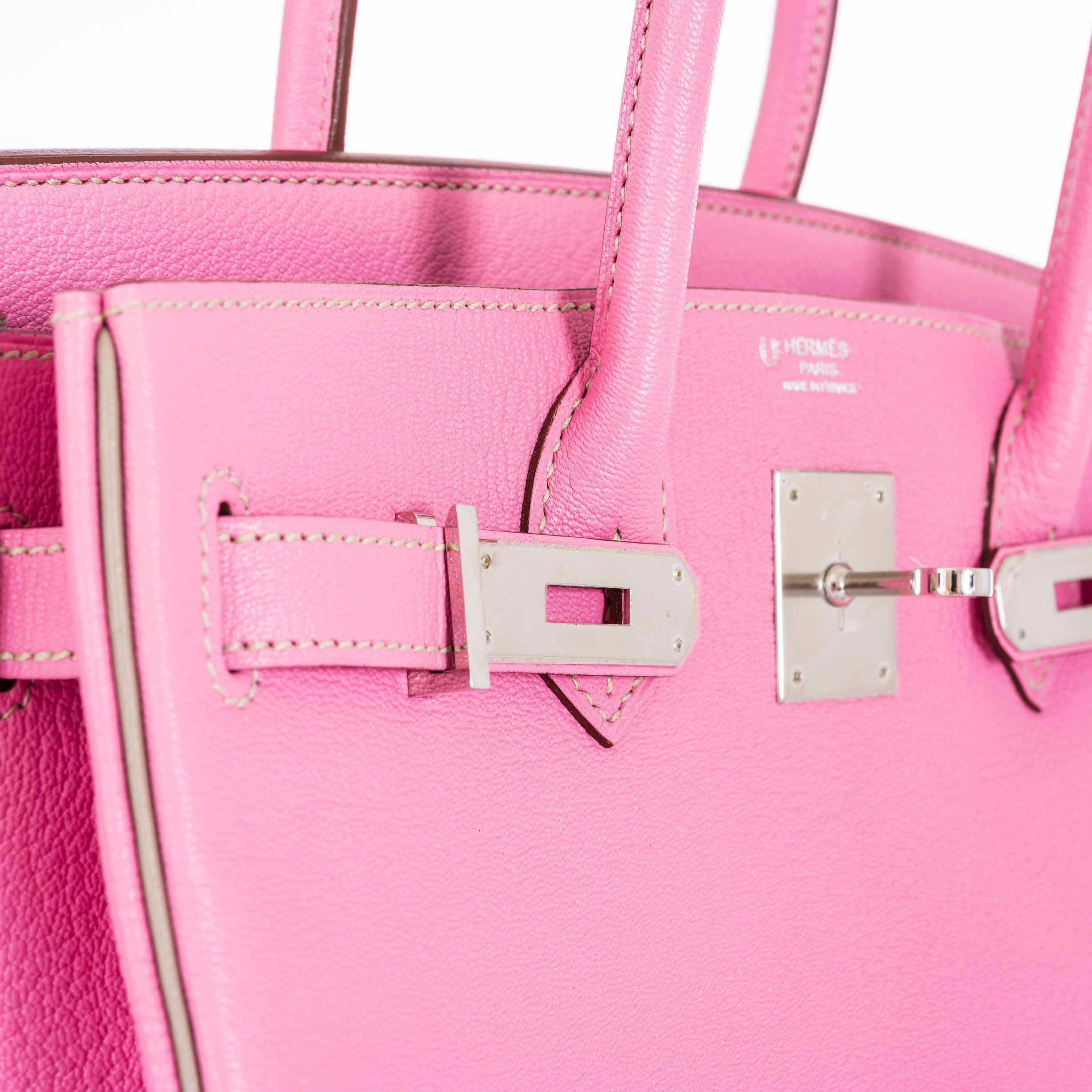 Hermès Birkin 30 HSS Bubblegum Pink & Gris Tourterelle with Palladium Hardware 7 Hermès Birkin 30 HSS Bubblegum Pink & Gris Tourterelle with Palladium Hardware - Image 7