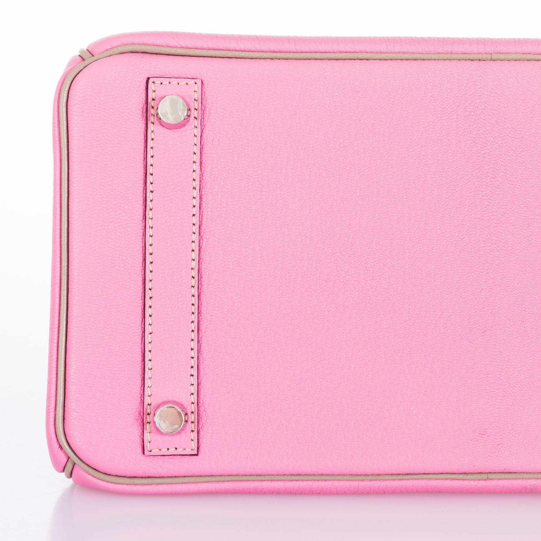 Hermès Birkin 30 HSS Bubblegum Pink & Gris Tourterelle with Palladium Hardware 5 Hermès Birkin 30 HSS Bubblegum Pink & Gris Tourterelle with Palladium Hardware - Image 5