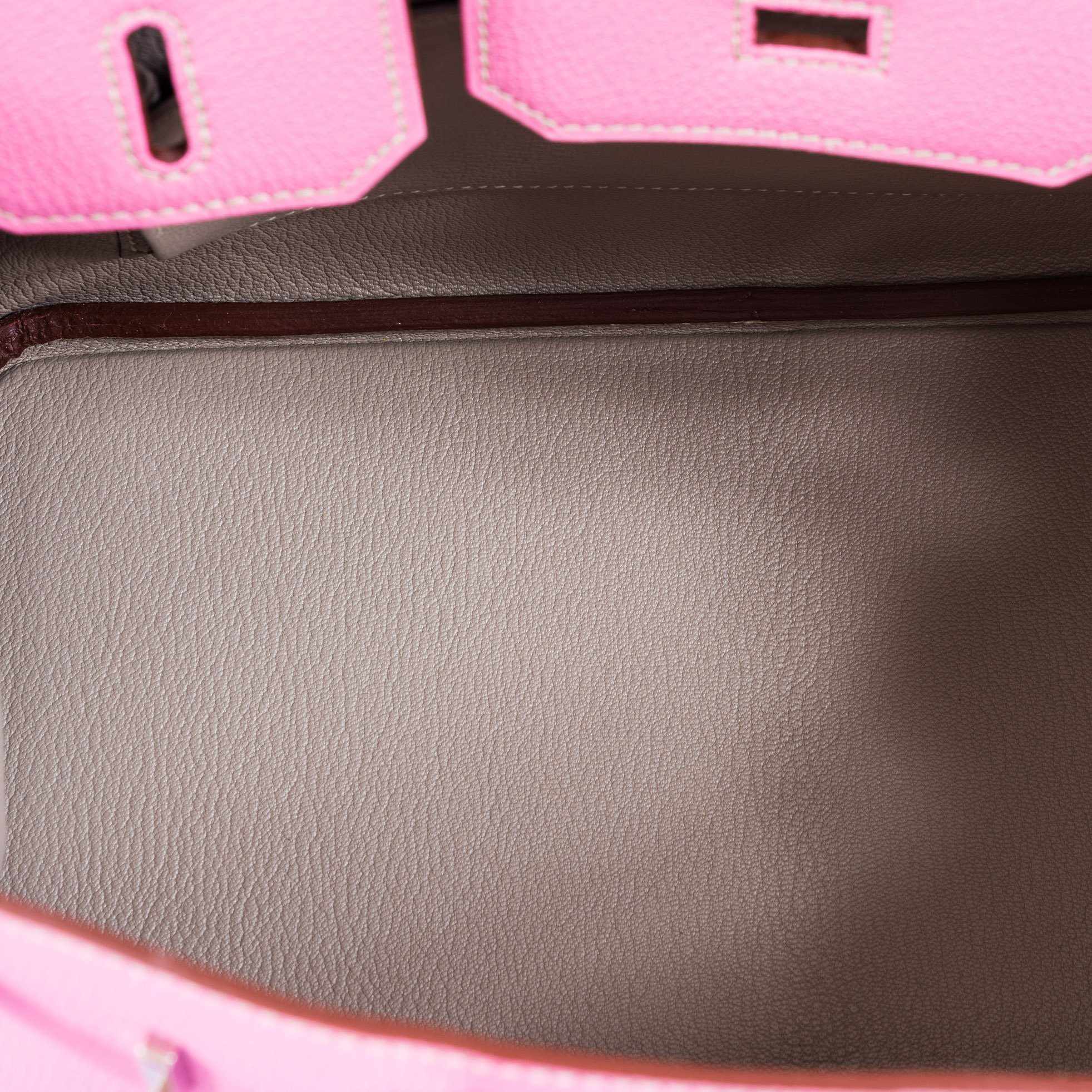 Hermès Birkin 30 HSS Bubblegum Pink & Gris Tourterelle with Palladium Hardware 2 Hermès Birkin 30 HSS Bubblegum Pink & Gris Tourterelle with Palladium Hardware - Image 2