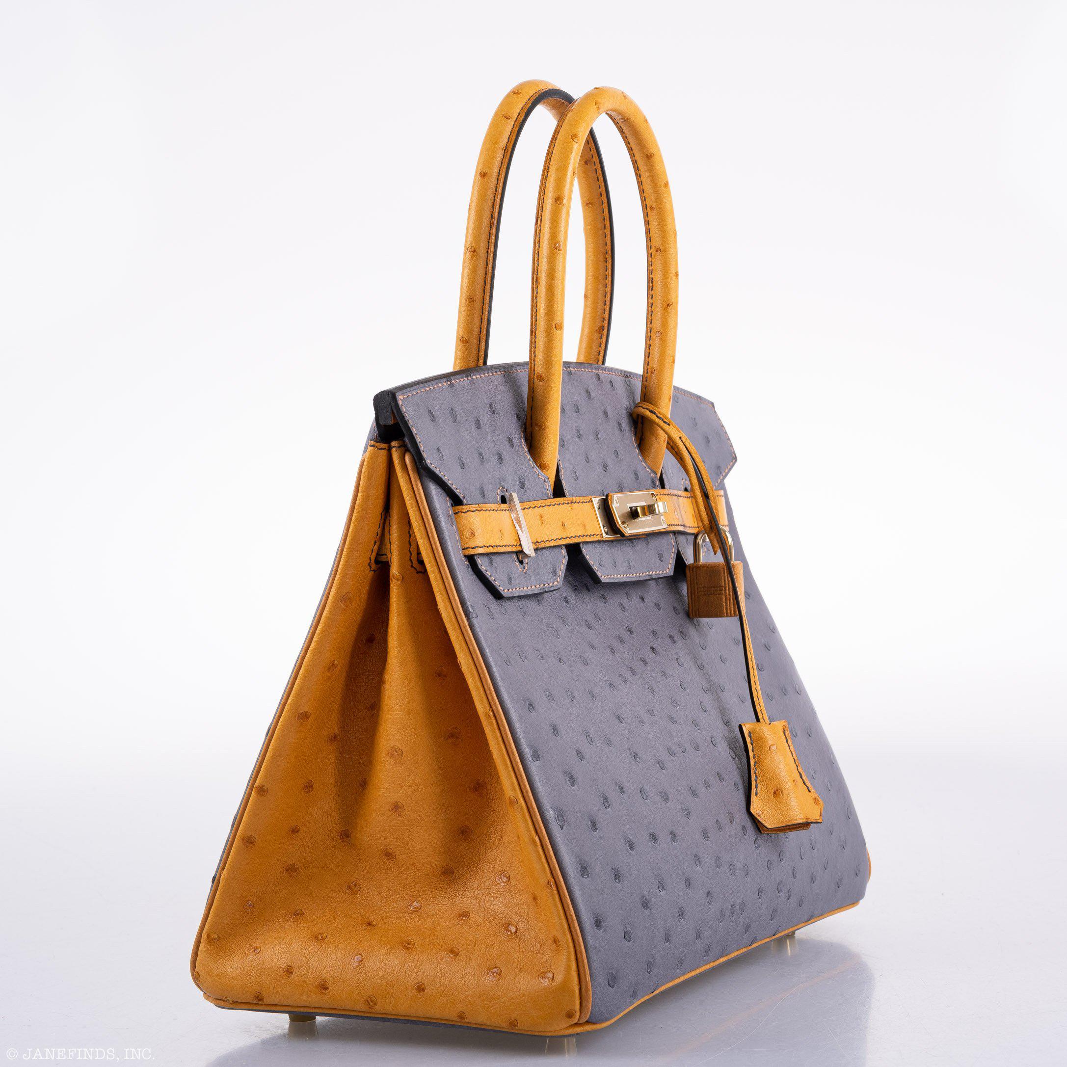 Hermès Birkin 30 HSS Gris Agate Ostrich Gold Hardware - Limited Edition 8 Hermès Birkin 30 HSS Gris Agate Ostrich Gold Hardware - Limited Edition - Image 8
