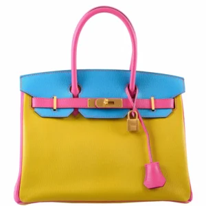 Hermes-Birkin-30-HSS-Rose-Lipstick-Blue-Aztec-Cumin-Chevre-Leather-Brushed-Gold-Hardware-2014-R-Squared
