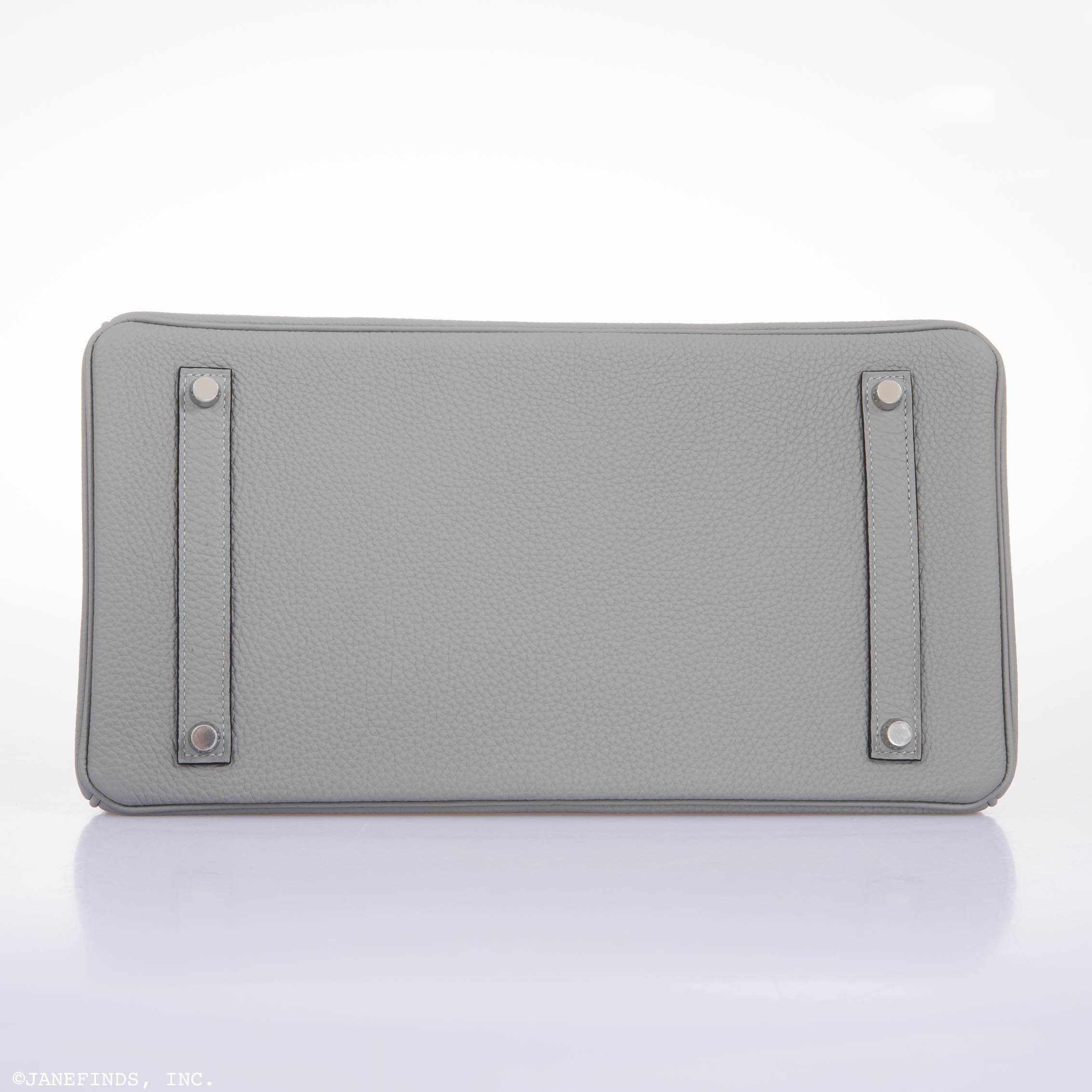 Hermès Birkin 35 HSS Togo Palladium: Elegant Gris Mouette & Vert Fonce 6 Hermès Birkin 35 HSS Togo Palladium: Elegant Gris Mouette & Vert Fonce - Image 6