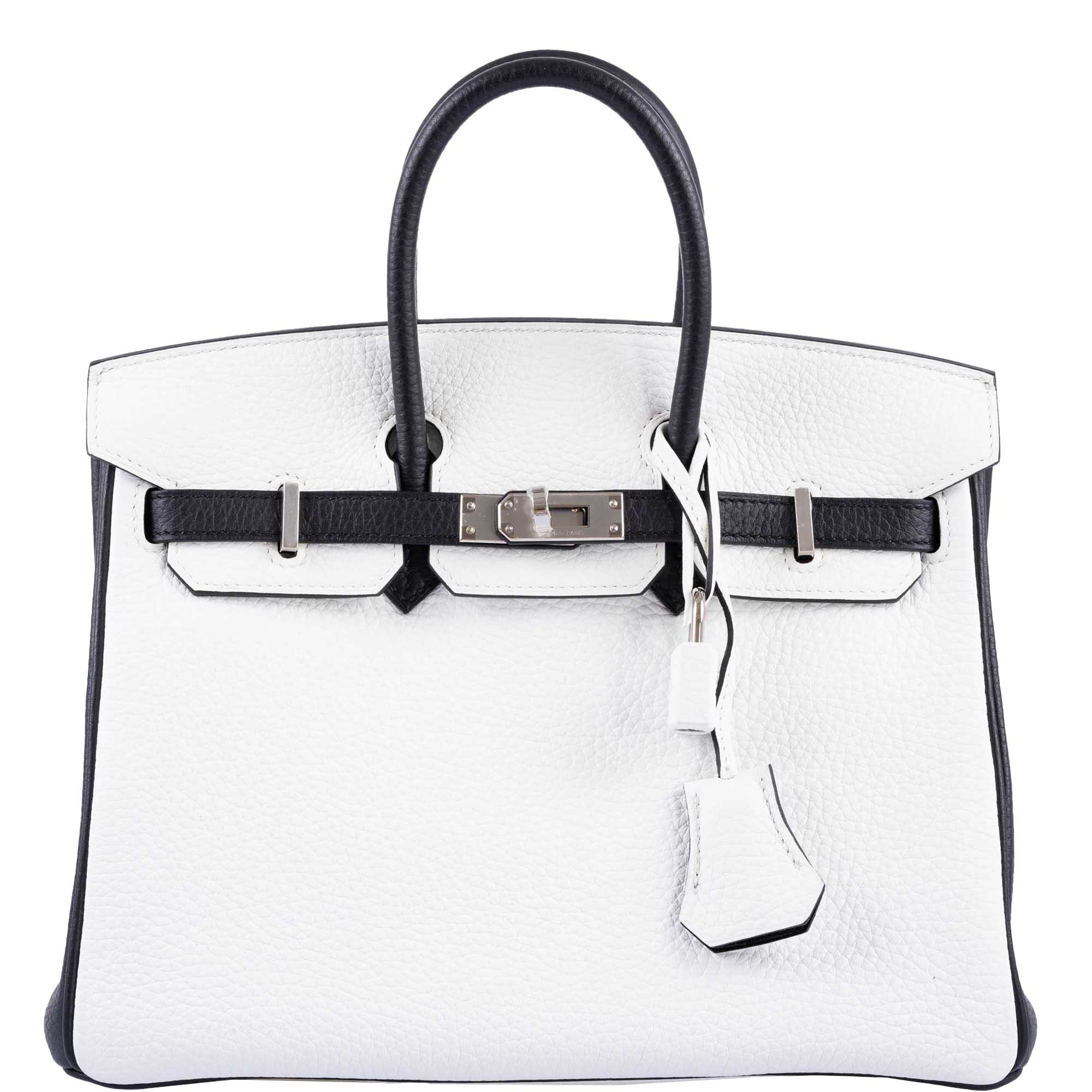 Hermès HSS Birkin 25 Black & White Togo - Palladium Hardware 9 Hermès HSS Birkin 25 Black & White Togo - Palladium Hardware - Image 9