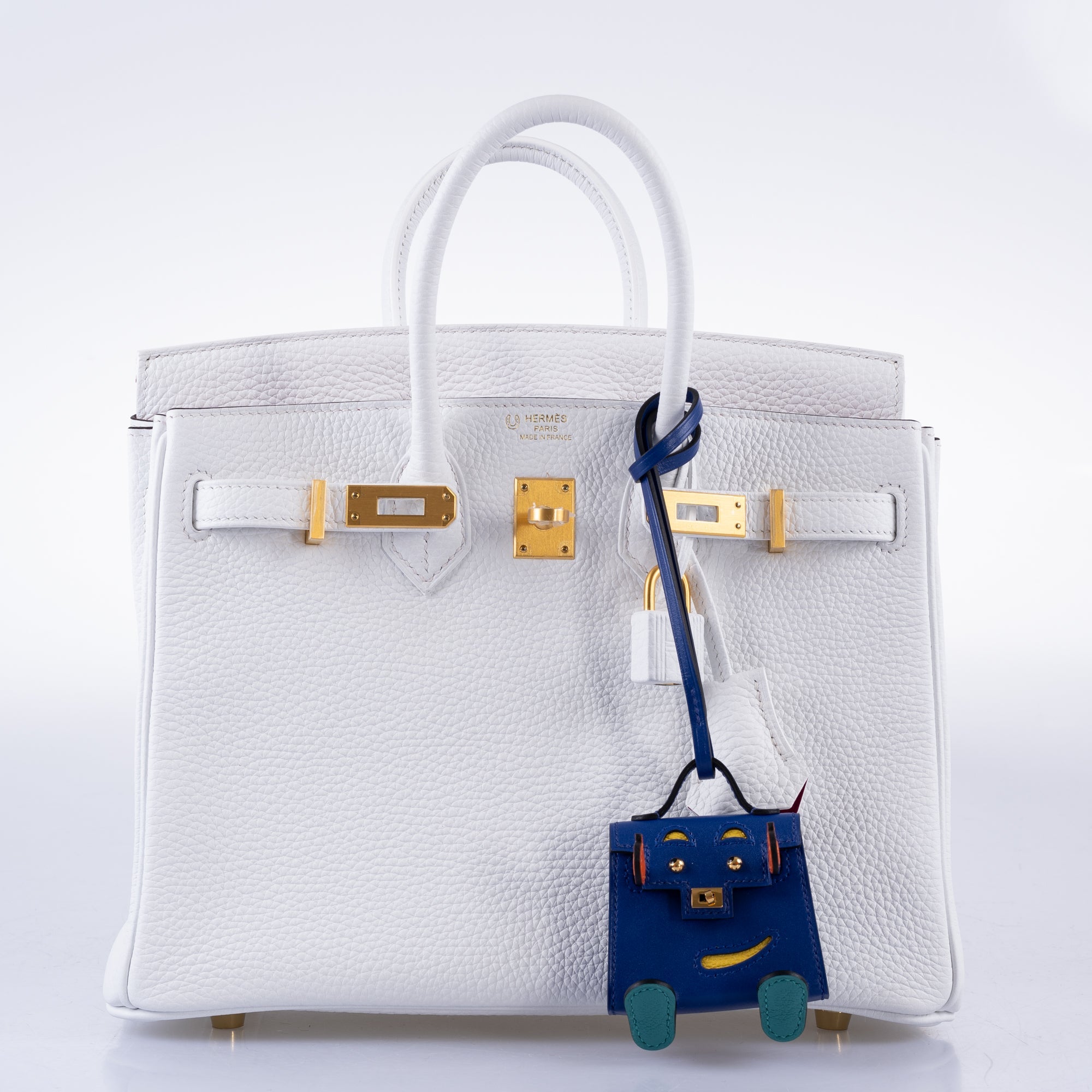 Hermès HSS Birkin 25: White Togo, Rose Pourpre Interior, Brushed Gold Hardware 3 Hermès HSS Birkin 25: White Togo, Rose Pourpre Interior, Brushed Gold Hardware - Image 3