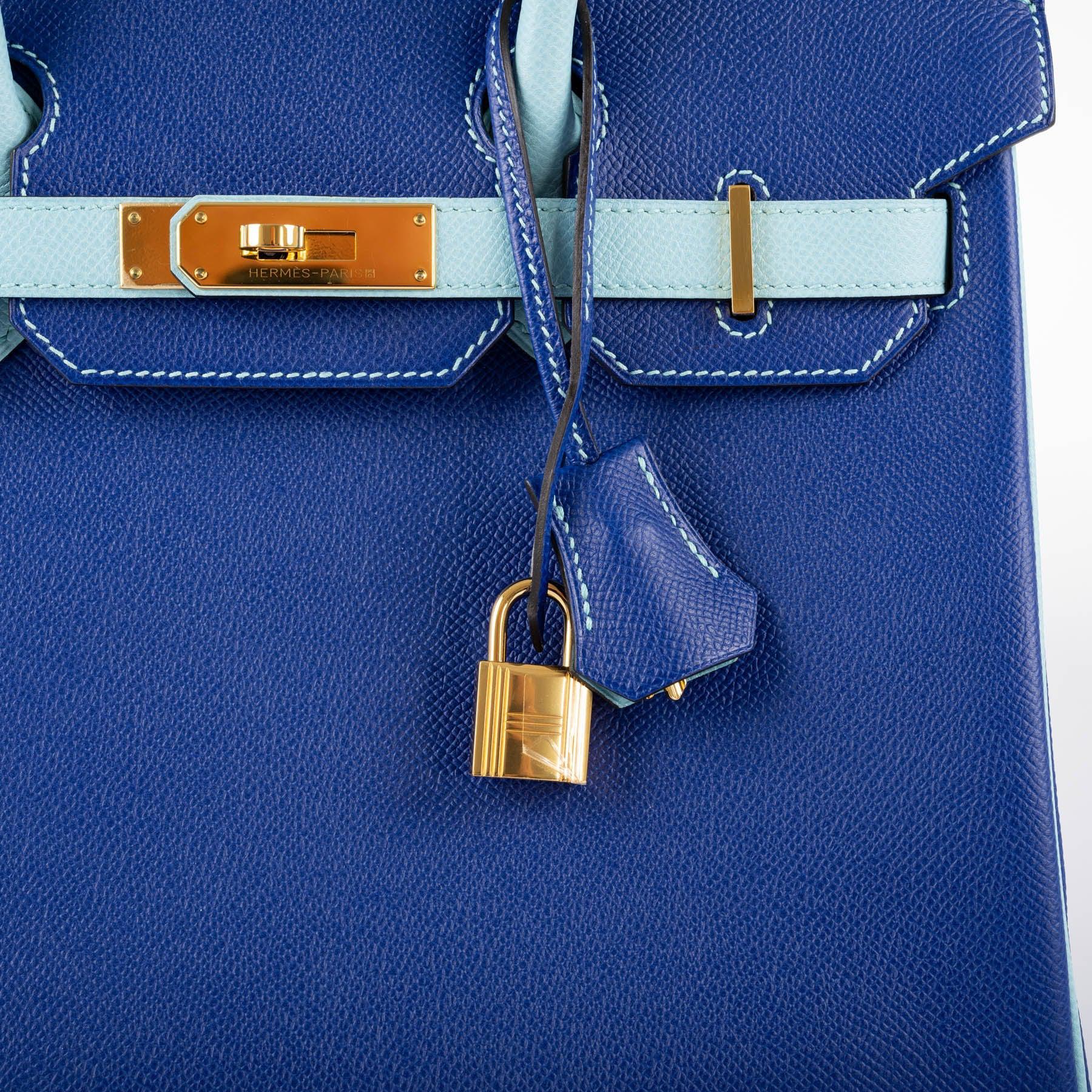 Hermès HSS Birkin 30 Blue Electric & Blue Atoll Epsom - Gold Hardware 3 Hermès HSS Birkin 30 Blue Electric & Blue Atoll Epsom - Gold Hardware - Image 3