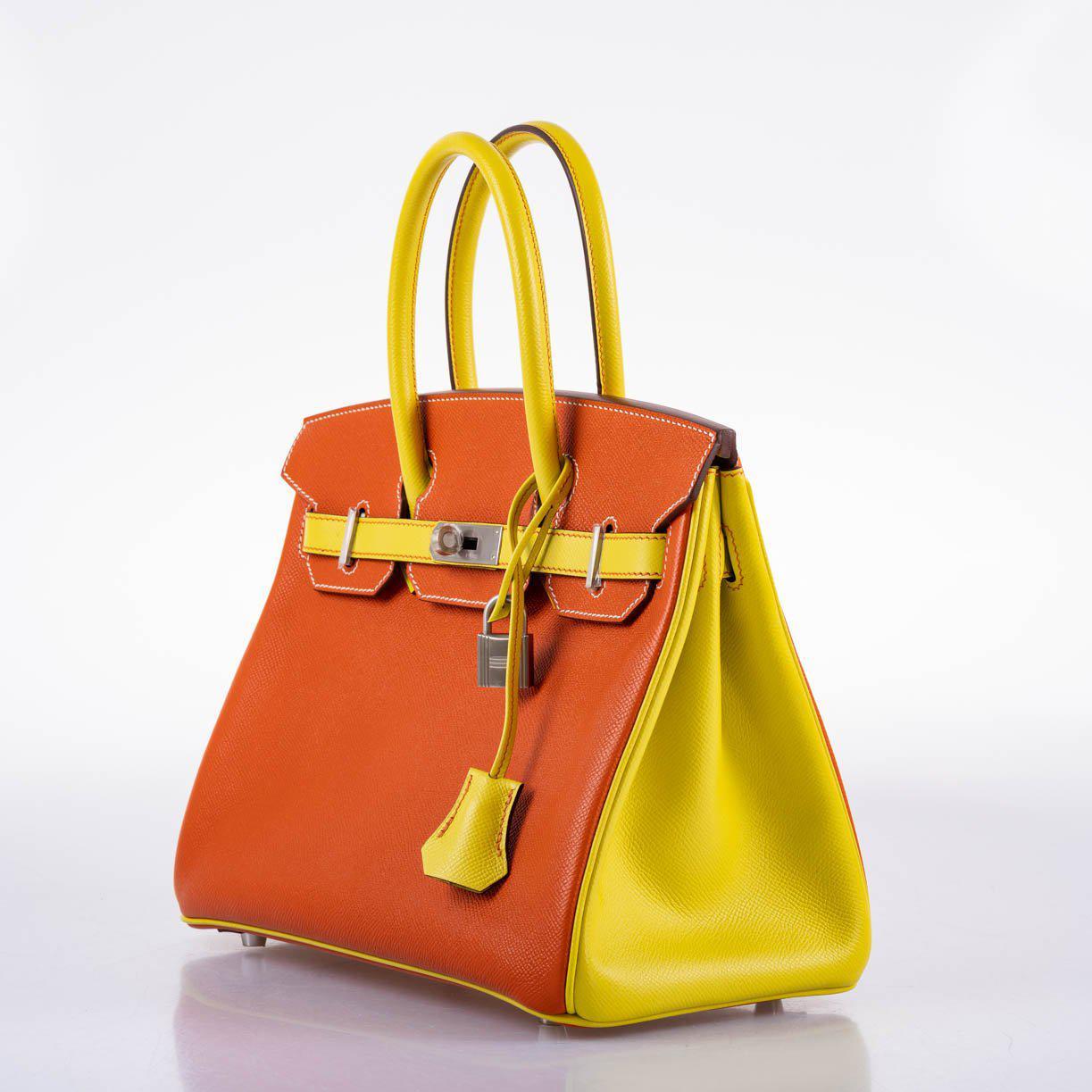 Hermès HSS Birkin 30 Feu & Lime Epsom Bag - Rare Edition 5 Hermès HSS Birkin 30 Feu & Lime Epsom Bag - Rare Edition - Image 5