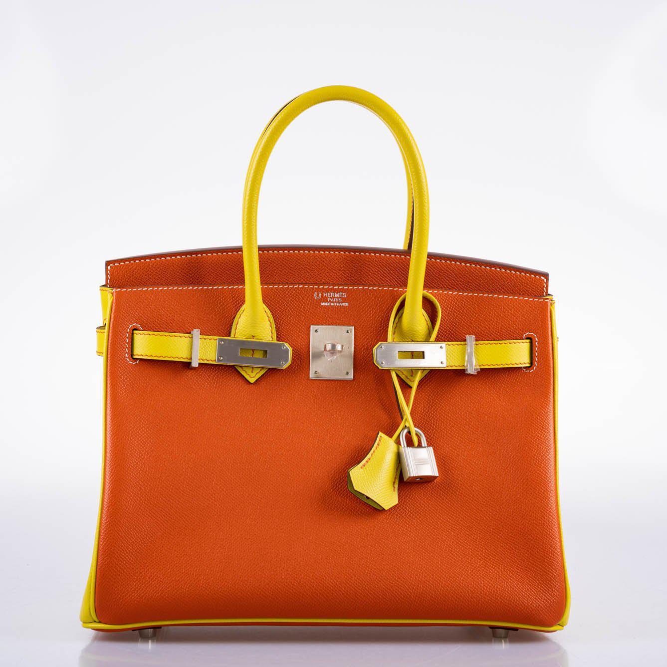 Hermès HSS Birkin 30 Feu & Lime Epsom Bag - Rare Edition 7 Hermès HSS Birkin 30 Feu & Lime Epsom Bag - Rare Edition - Image 7