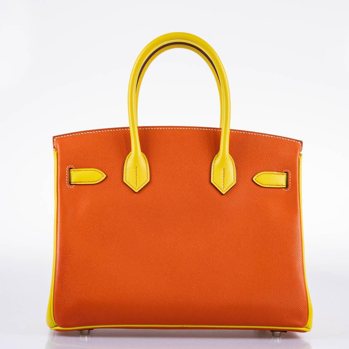 Hermès HSS Birkin 30 Feu & Lime Epsom Bag - Rare Edition 8 Hermès HSS Birkin 30 Feu & Lime Epsom Bag - Rare Edition - Image 8