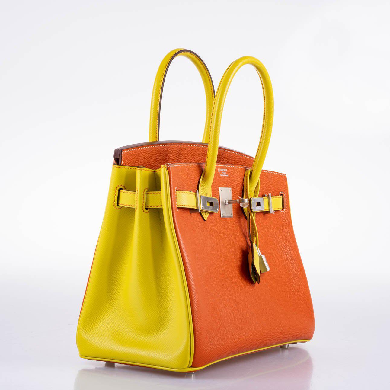 Hermès HSS Birkin 30 Feu & Lime Epsom Bag - Rare Edition 9 Hermès HSS Birkin 30 Feu & Lime Epsom Bag - Rare Edition - Image 9