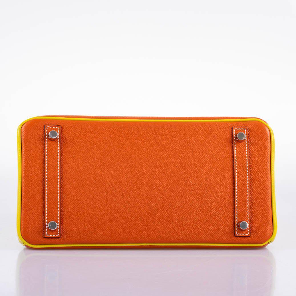 Hermès HSS Birkin 30 Feu & Lime Epsom Bag - Rare Edition 10 Hermès HSS Birkin 30 Feu & Lime Epsom Bag - Rare Edition - Image 10