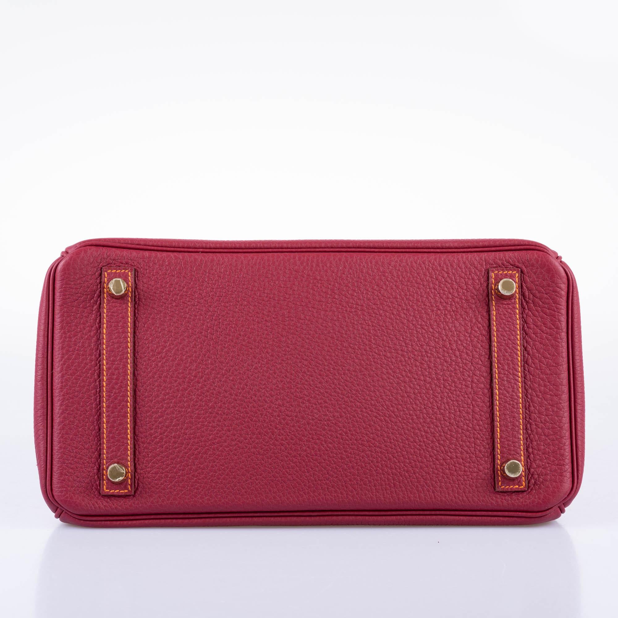 Hermès HSS Birkin 30 Rubis Togo & Orange H - Gold Hardware 3 Hermès HSS Birkin 30 Rubis Togo & Orange H - Gold Hardware - Image 3