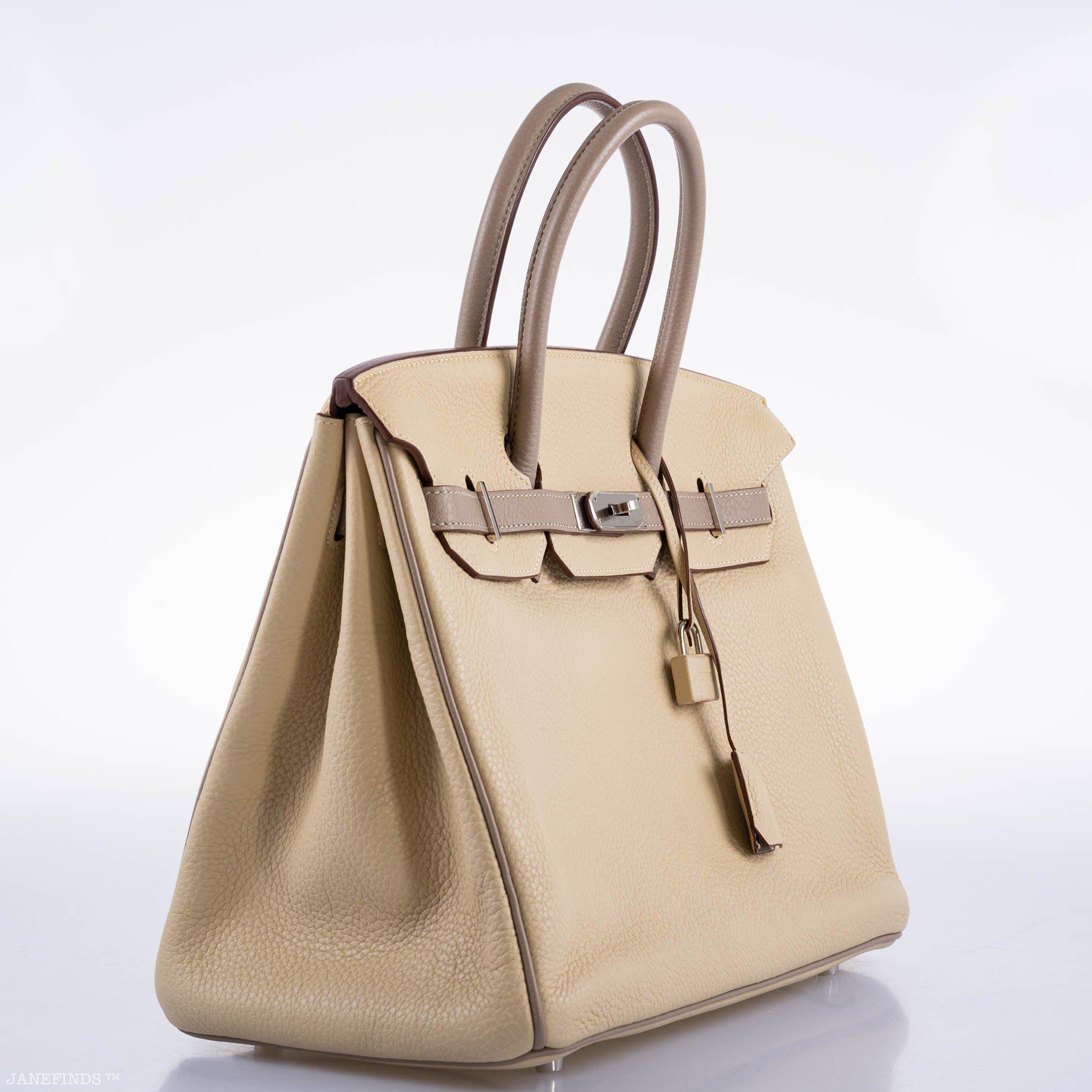 Hermès HSS Birkin 35: Parchemin & Etoupe Epsom, Palladium Hardware 10 Hermès HSS Birkin 35: Parchemin & Etoupe Epsom, Palladium Hardware - Image 10