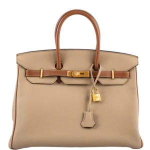 Hermes-HSS-Birkin-35-Trench-Gold-Togo-with-Brushed-Gold-Hardware-2017-A