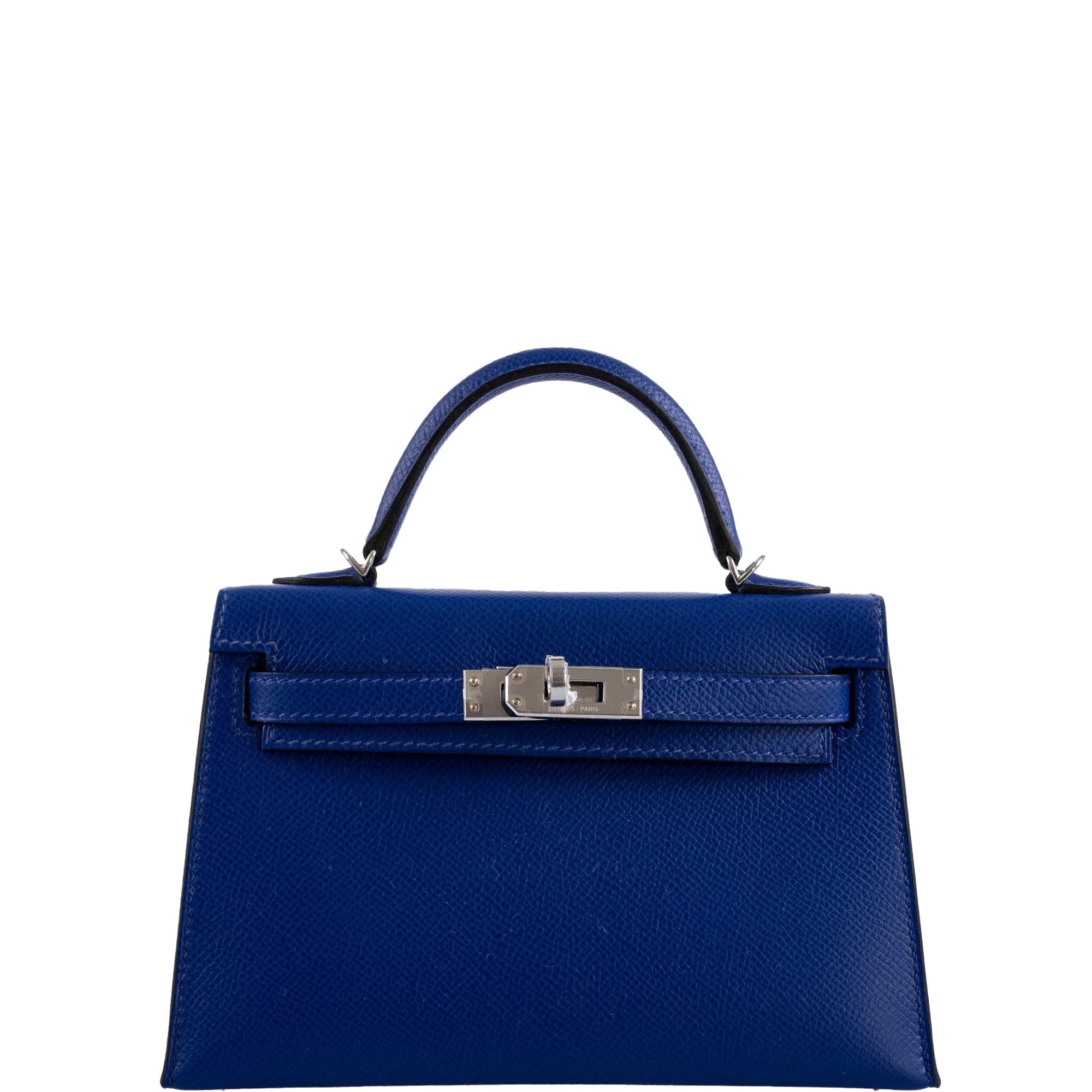 Hermès HSS Kelly Mini Blue Electric Epsom Palladium 2 Hermès HSS Kelly Mini Blue Electric Epsom Palladium - Image 2