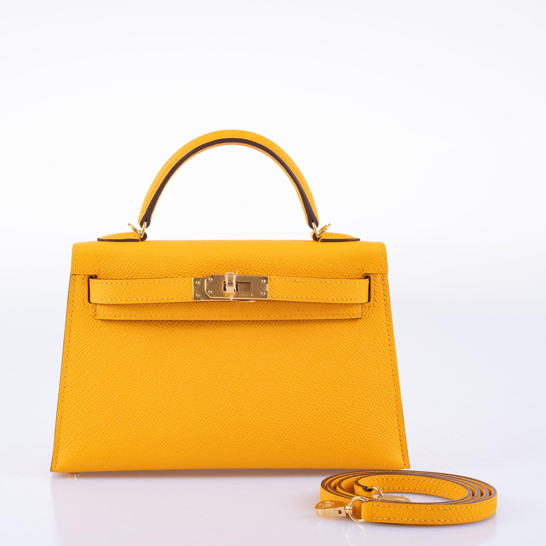 Hermès HSS Kelly Mini - Moutard Epsom & Gris Perle Gold Hardware 6 Hermès HSS Kelly Mini - Moutard Epsom & Gris Perle Gold Hardware - Image 6
