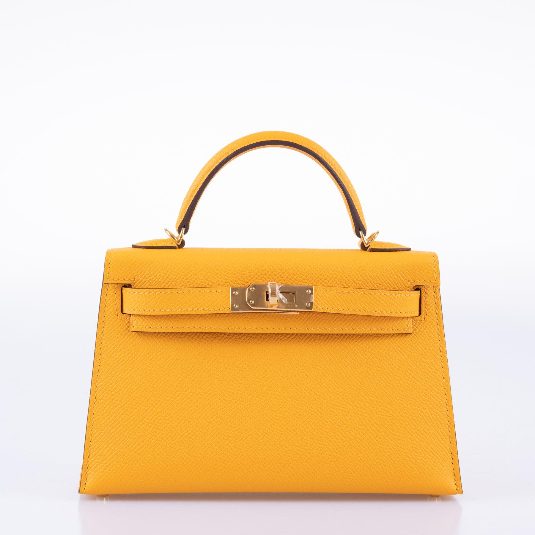 Hermès HSS Kelly Mini - Moutard Epsom & Gris Perle Gold Hardware 7 Hermès HSS Kelly Mini - Moutard Epsom & Gris Perle Gold Hardware - Image 7