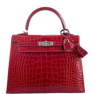 Hermes-Kelly-25-HSS-Sellier-Braise-Shiny-Alligator-and-Rose-Shocking-Interior-Palladium-Hardware