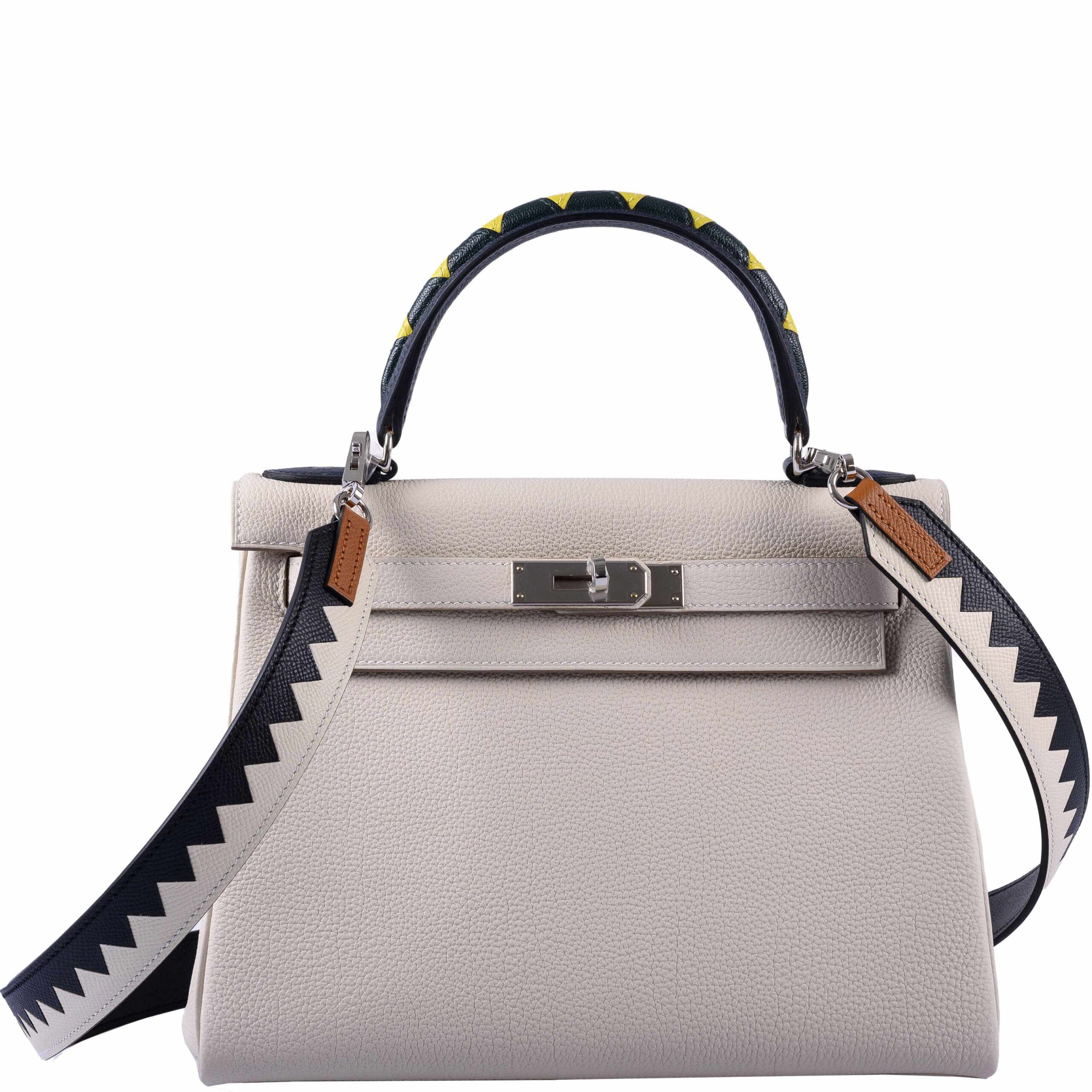 Hermès Kelly 28 HSS Beton & Multicolor Togo | Equestrian Style Bag 13 Hermès Kelly 28 HSS Beton & Multicolor Togo | Equestrian Style Bag - Image 13