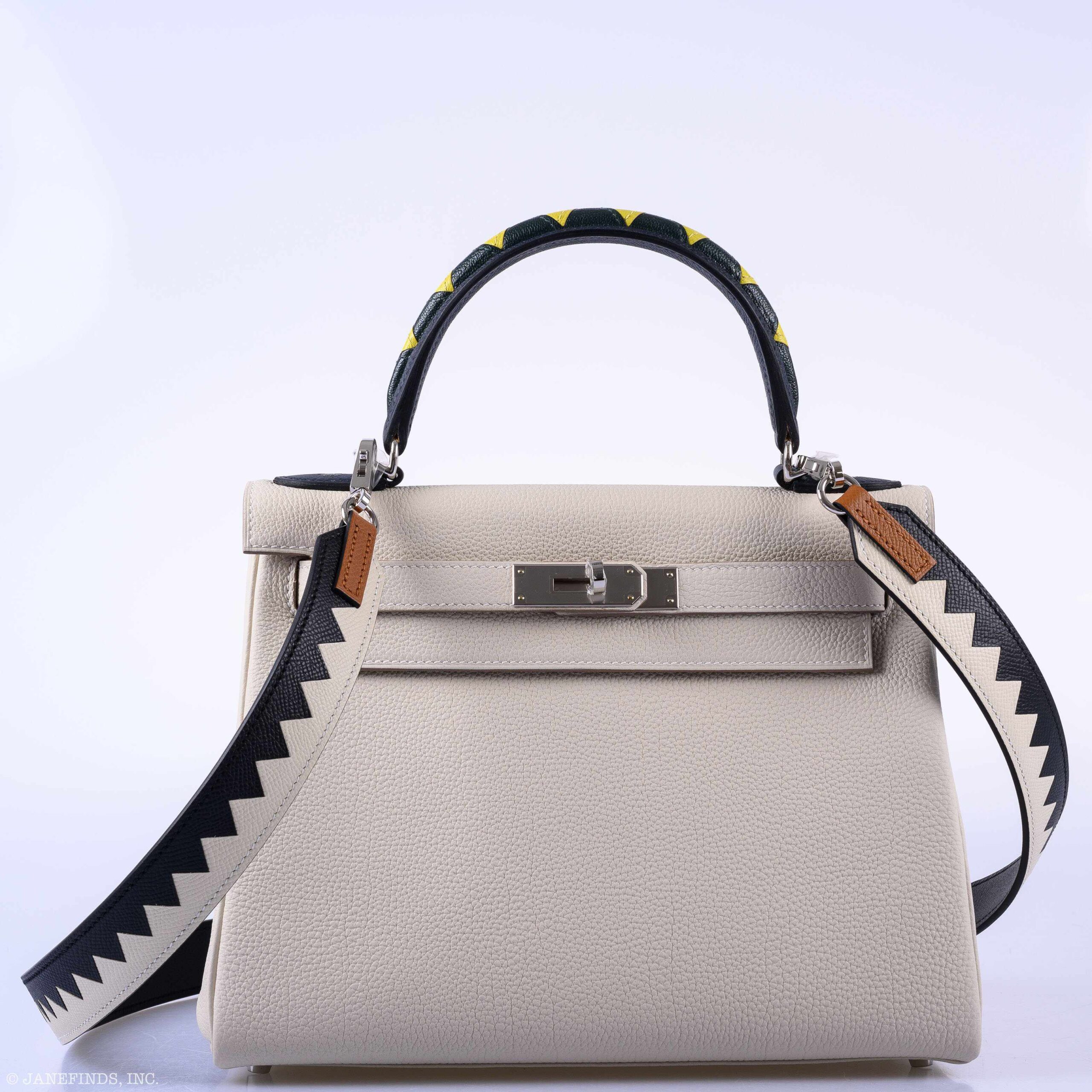 Hermès Kelly 28 HSS Beton & Multicolor Togo | Equestrian Style Bag 9 Hermès Kelly 28 HSS Beton & Multicolor Togo | Equestrian Style Bag - Image 9