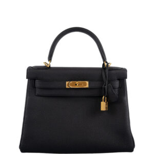 Hermes-Kelly-28-HSS-Retourne-Black-Togo-with-Blue-Piping-Gold-Hardware