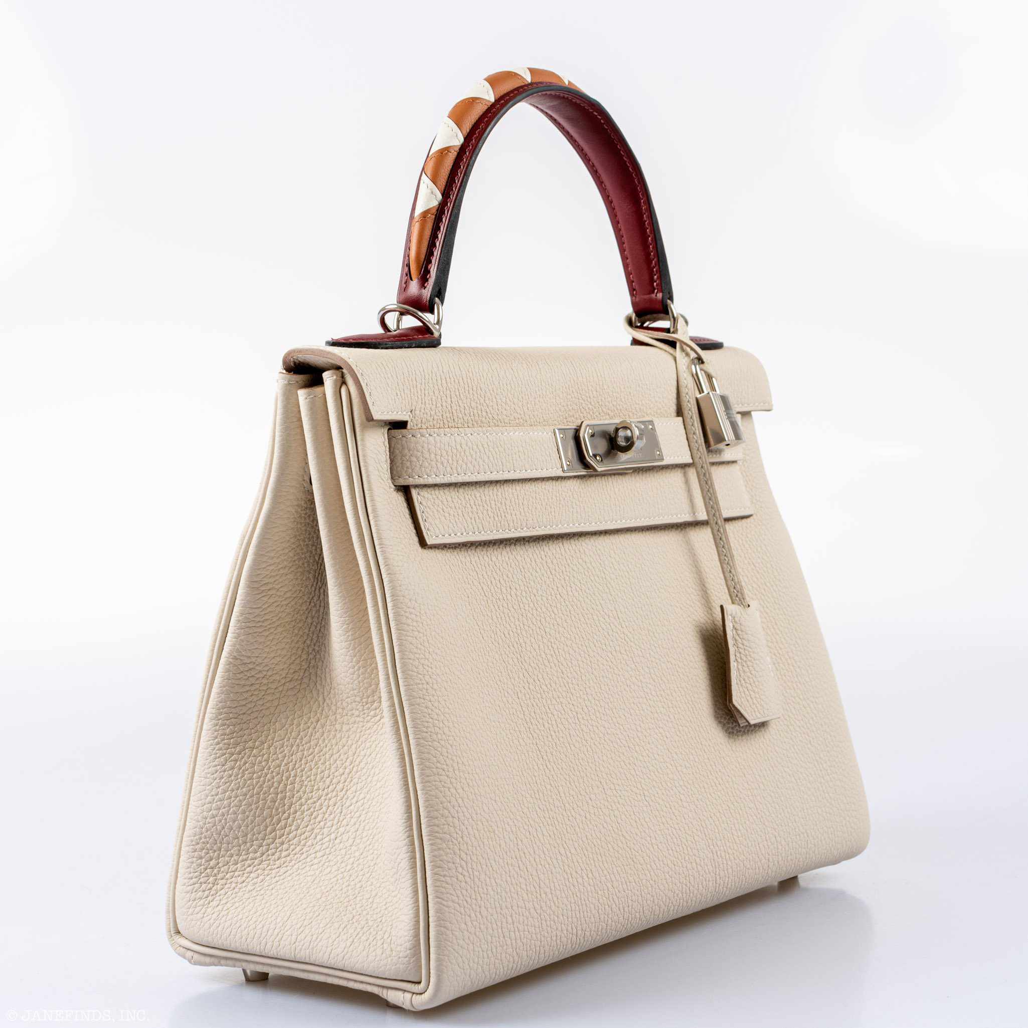 Hermès Kelly 28 HSS Craie Togo - Elegant Palladium Hardware 6 Hermès Kelly 28 HSS Craie Togo - Elegant Palladium Hardware - Image 6