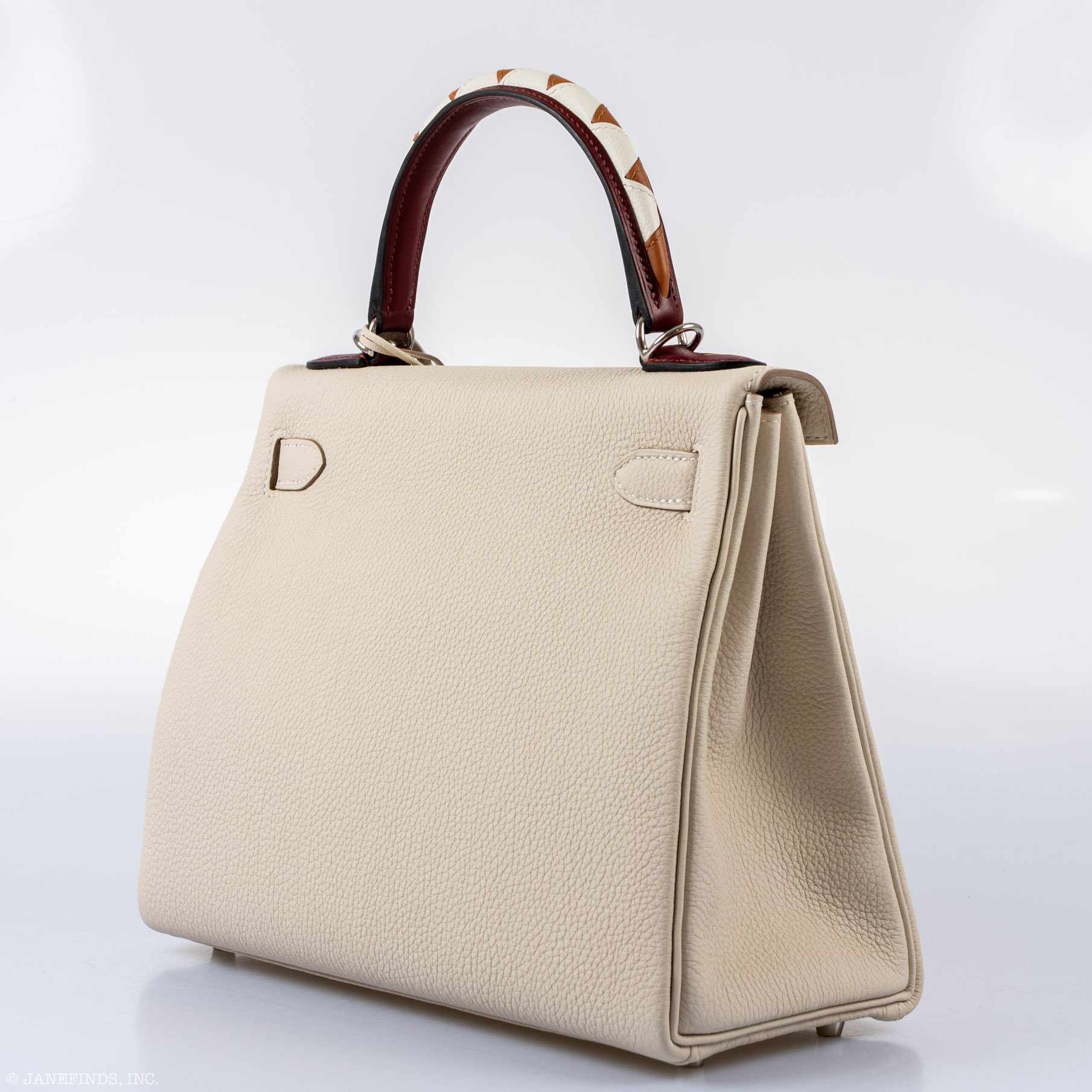 Hermès Kelly 28 HSS Craie Togo - Elegant Palladium Hardware 7 Hermès Kelly 28 HSS Craie Togo - Elegant Palladium Hardware - Image 7