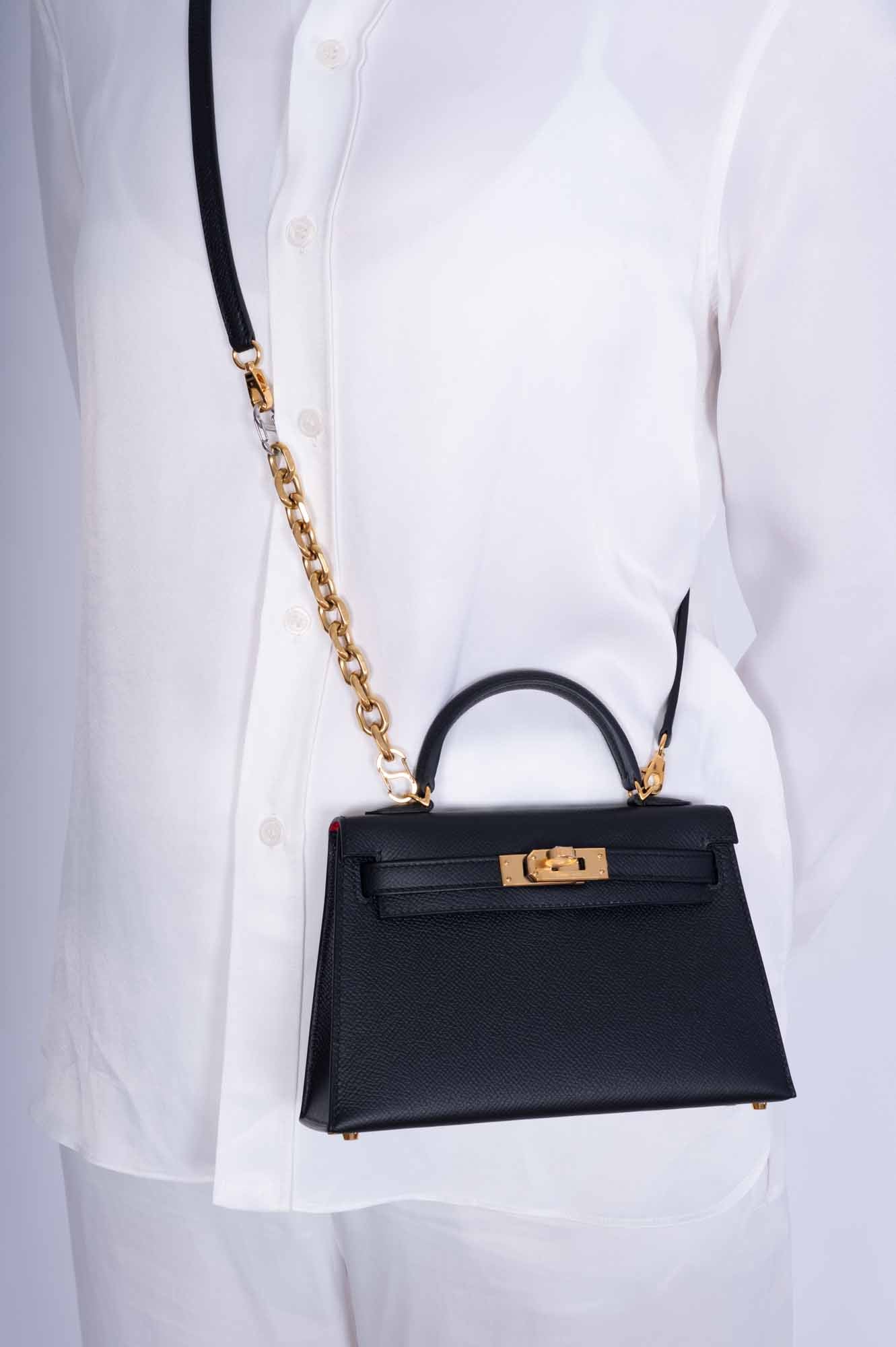 Hermès Kelly Mini 20 Sellier Black Epsom - Gold Hardware 6 Hermès Kelly Mini 20 Sellier Black Epsom - Gold Hardware - Image 6