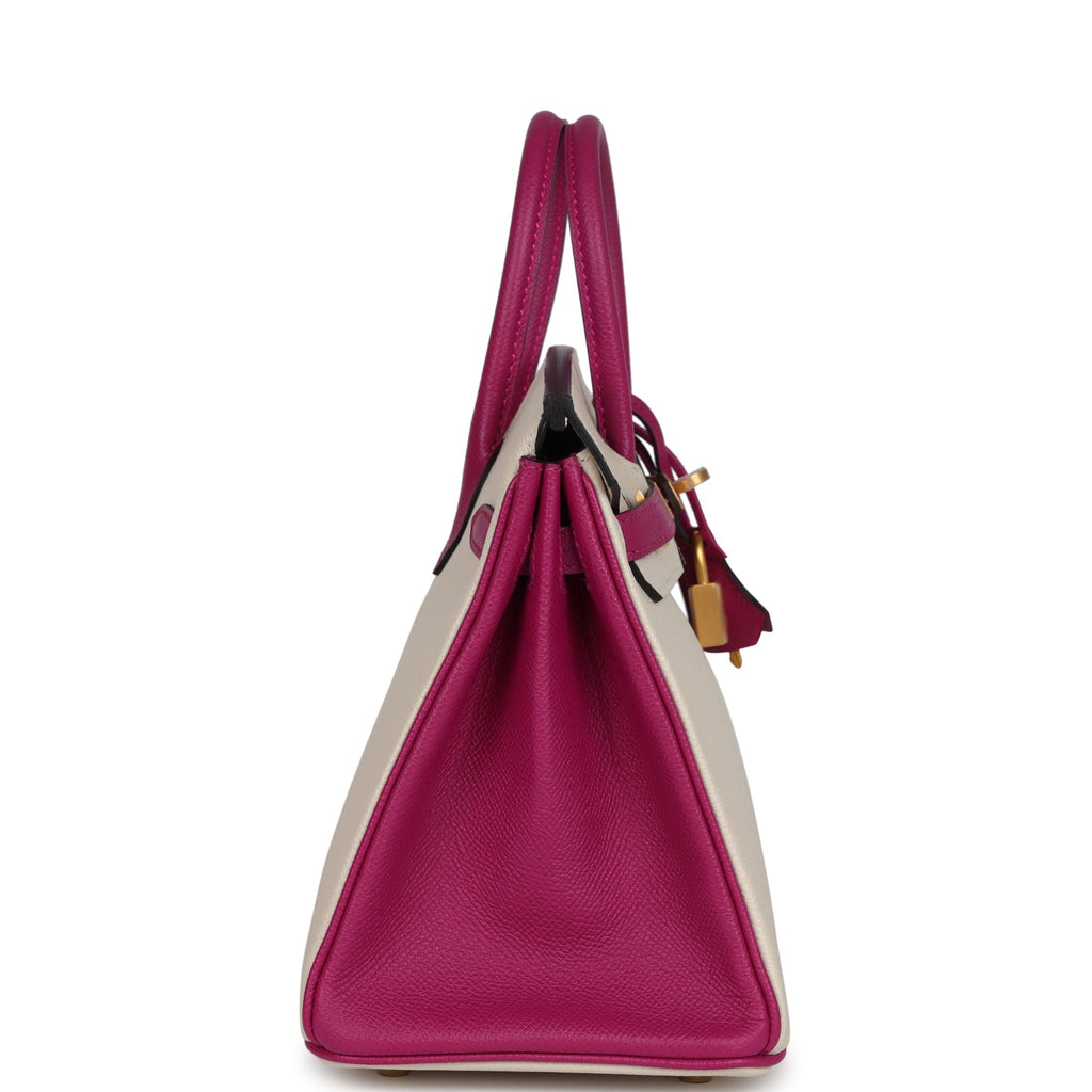 Hermès Special Order Birkin 25 Craie Rose Pourpre Epsom Gold Hardware 3 Hermès Special Order Birkin 25 Craie Rose Pourpre Epsom Gold Hardware - Image 3