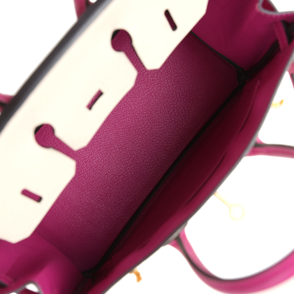 Hermès Special Order Birkin 25 Craie Rose Pourpre Epsom Gold Hardware 8 Hermès Special Order Birkin 25 Craie Rose Pourpre Epsom Gold Hardware - Image 8