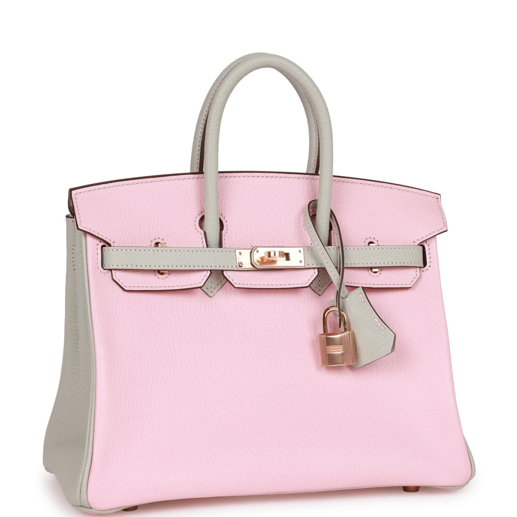 Hermès Special Order Birkin 25 Rose Sakura/Gris Perle Chevre Mysore, Rose Gold HW 2 Hermès Special Order Birkin 25 Rose Sakura/Gris Perle Chevre Mysore, Rose Gold HW - Image 2