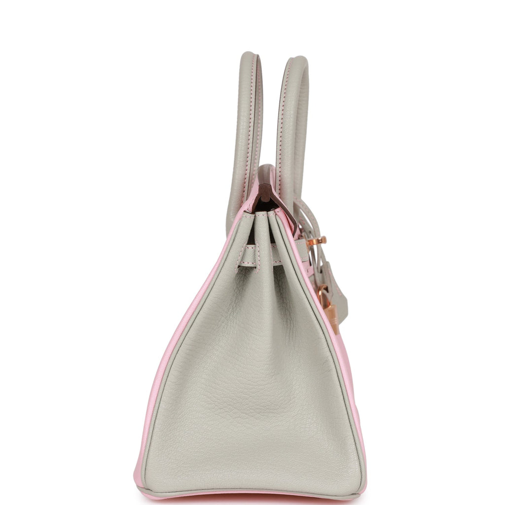 Hermès Special Order Birkin 25 Rose Sakura/Gris Perle Chevre Mysore, Rose Gold HW 3 Hermès Special Order Birkin 25 Rose Sakura/Gris Perle Chevre Mysore, Rose Gold HW - Image 3