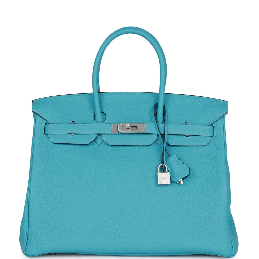 Hermès HSS Birkin 35 Bleu du Nord Verso Togo - Brushed Palladium Hardware 1 Hermès Special Order (HSS) Birkin 35 Bleu du Nord Verso Togo Brushed Palladium Hardware