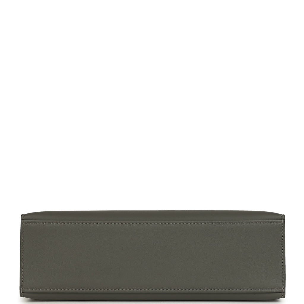 Hermès Special Order Kelly Pochette Gris Meyer Verso Swift Permabrass Hardware 6 Hermès Special Order Kelly Pochette Gris Meyer Verso Swift Permabrass Hardware - Image 6