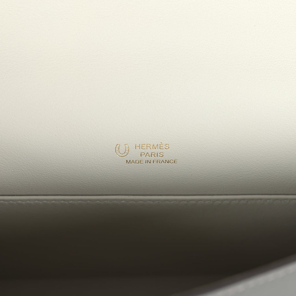 Hermès Special Order Kelly Pochette Gris Meyer Verso Swift Permabrass Hardware 7 Hermès Special Order Kelly Pochette Gris Meyer Verso Swift Permabrass Hardware - Image 7