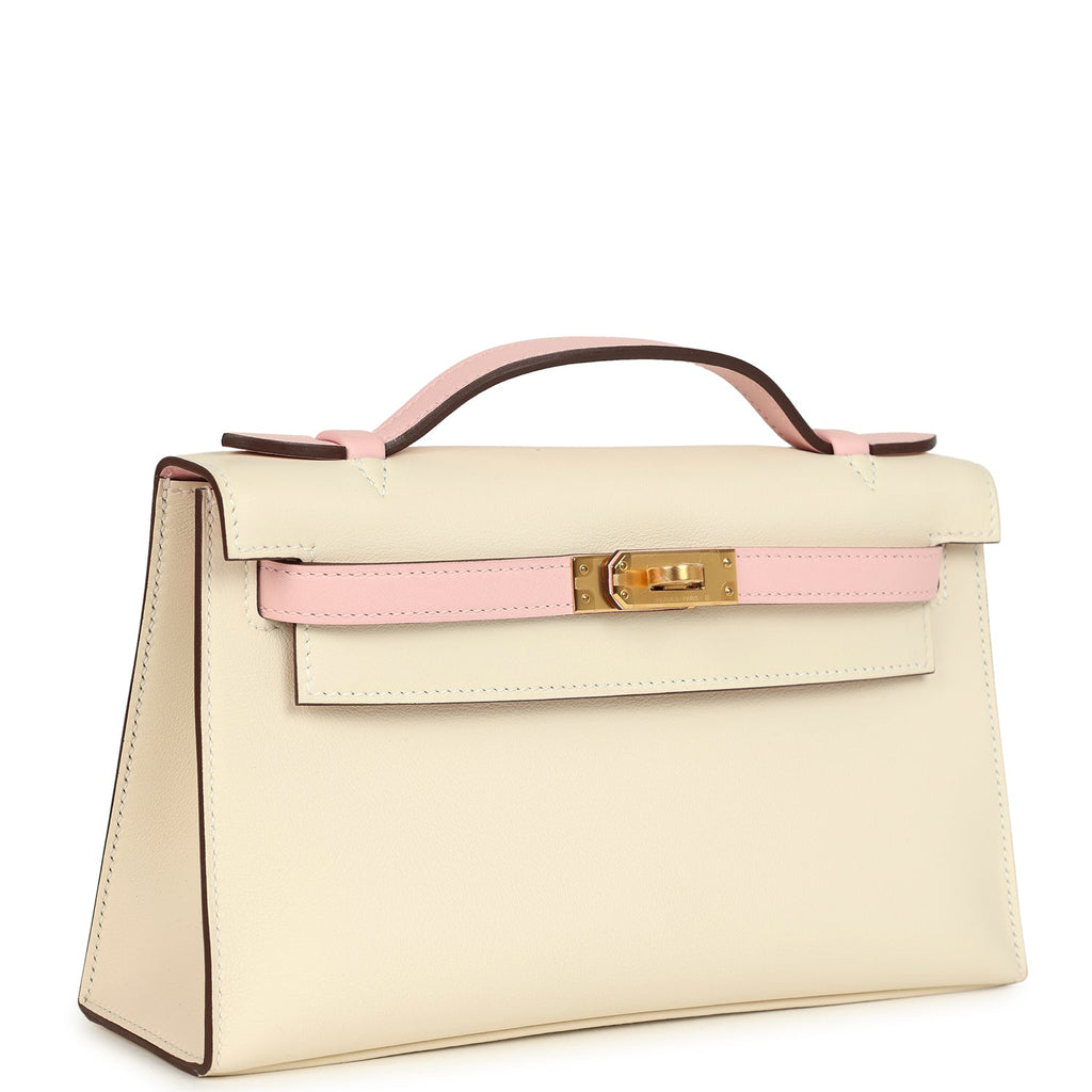 Hermès HSS Kelly Pochette Nata/Rose Sakura Swift Gold Hardware 2 Hermès HSS Kelly Pochette Nata/Rose Sakura Swift Gold Hardware - Image 2