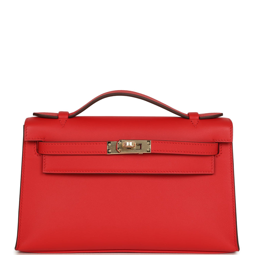 Hermès Special Order Kelly Pochette Rouge de Coeur Verso - Swift Permabrass 1 Hermès Special Order (HSS) Kelly Pochette Rouge de Coeur Verso Swift Permabrass Hardware